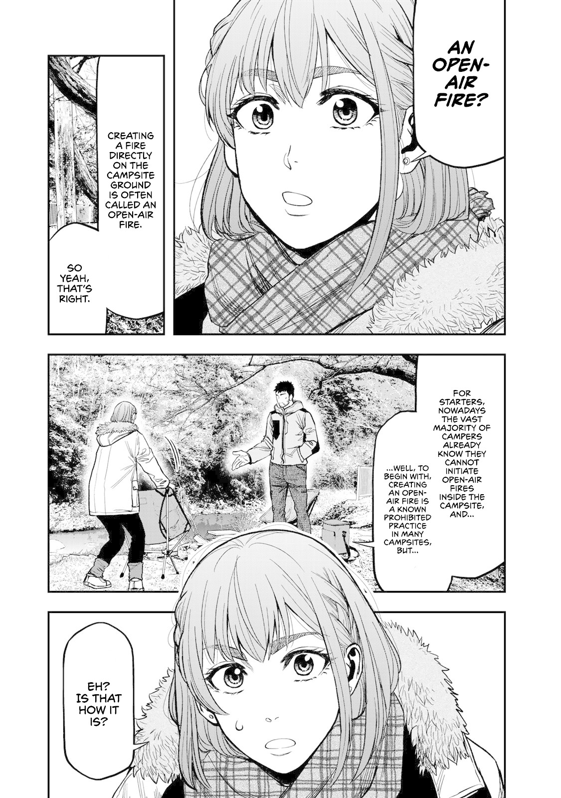 Futari Solo Camp Chapter 8 page 15 - Chapter 8: Minimum Impact Camping