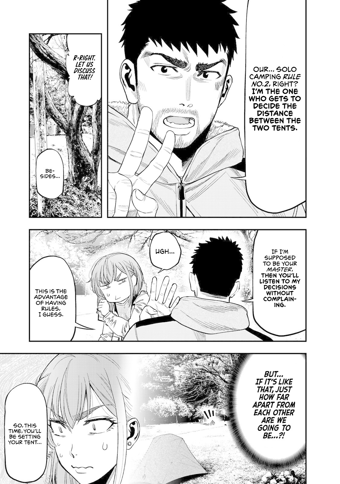 Futari Solo Camp Chapter 8 page 5 - Chapter 8: Minimum Impact Camping