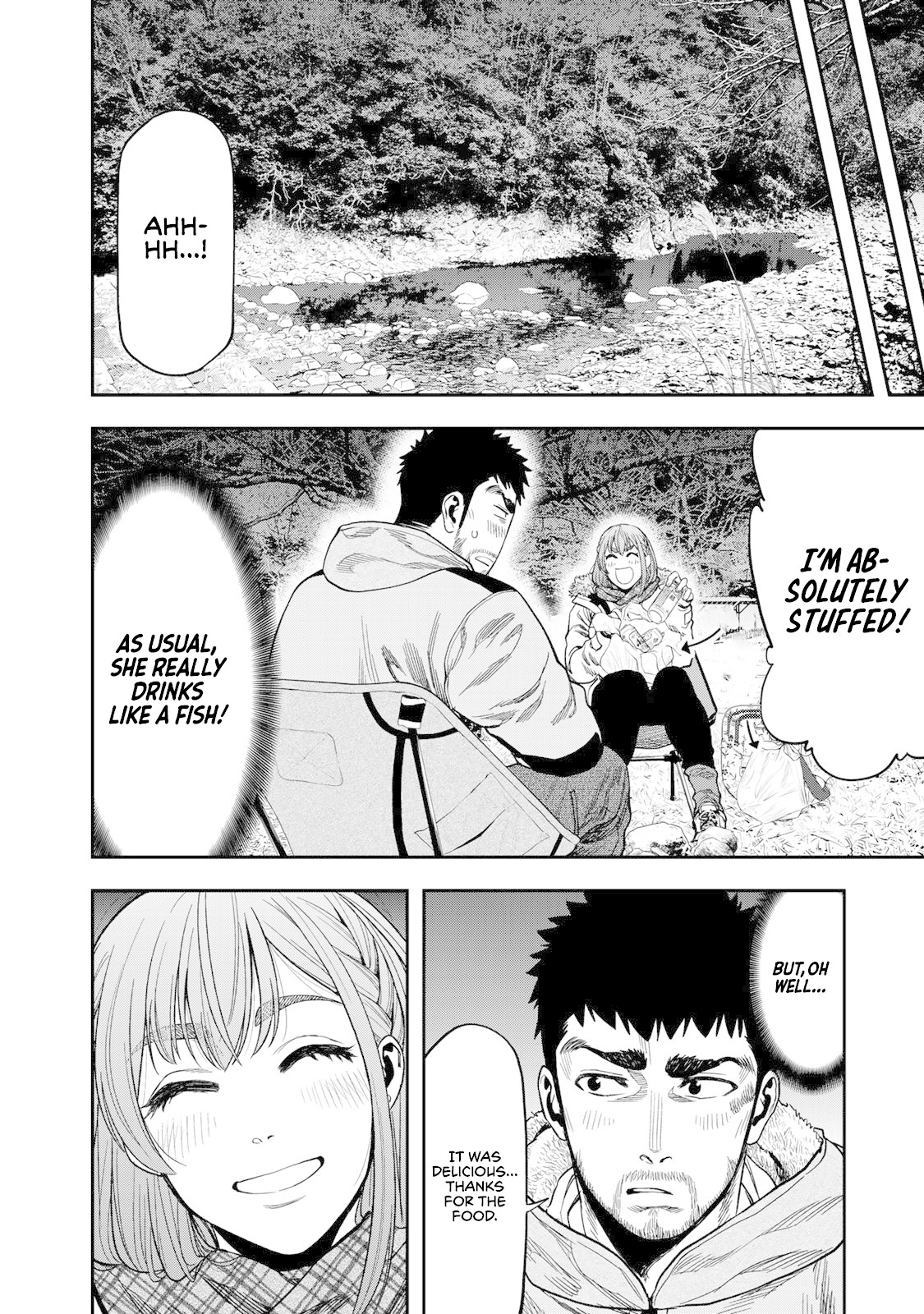 Futari Solo Camp Chapter 9 page 16 - Chapter 9: Skewer Festival
