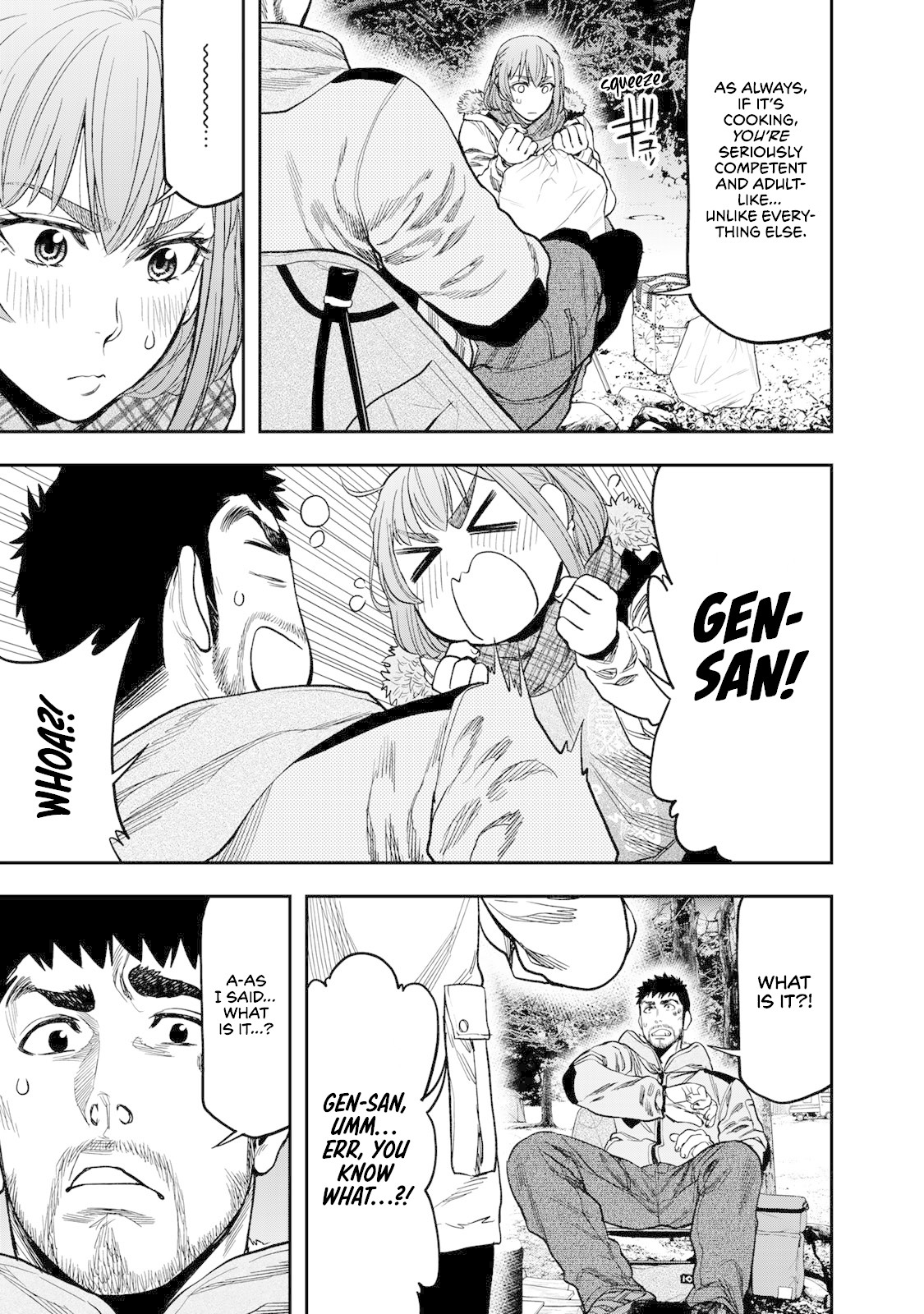 Futari Solo Camp Chapter 9 page 17 - Chapter 9: Skewer Festival