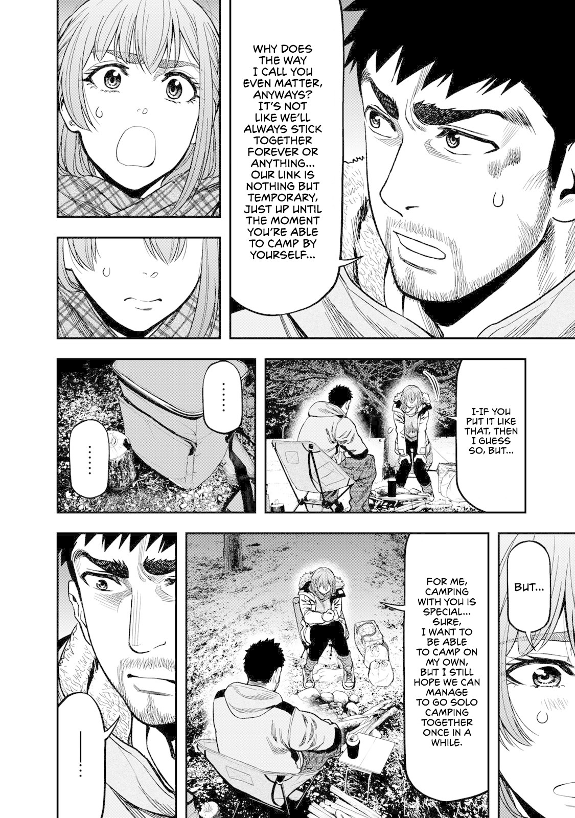 Futari Solo Camp Chapter 9 page 20 - Chapter 9: Skewer Festival