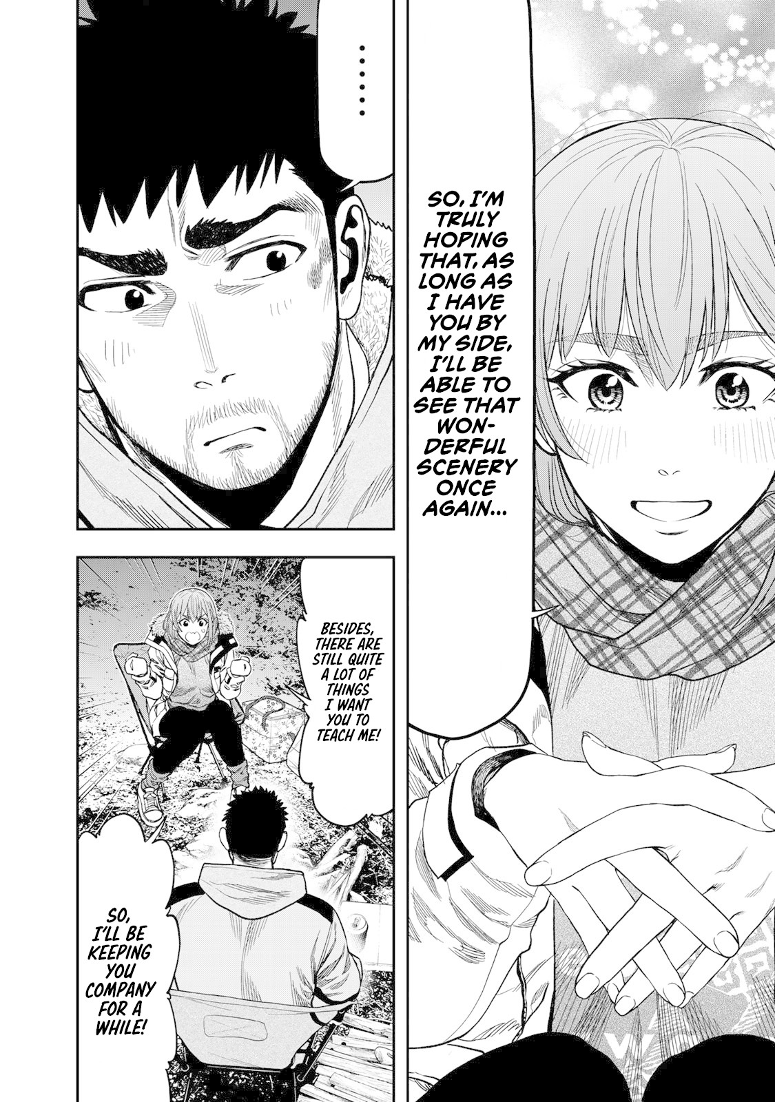 Futari Solo Camp Chapter 9 page 22 - Chapter 9: Skewer Festival