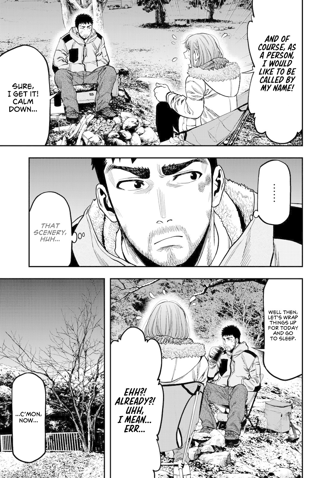 Futari Solo Camp Chapter 9 page 23 - Chapter 9: Skewer Festival