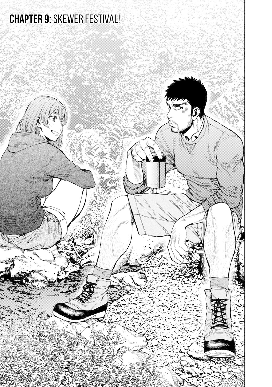 Futari Solo Camp Chapter 9 page 3 - Chapter 9: Skewer Festival