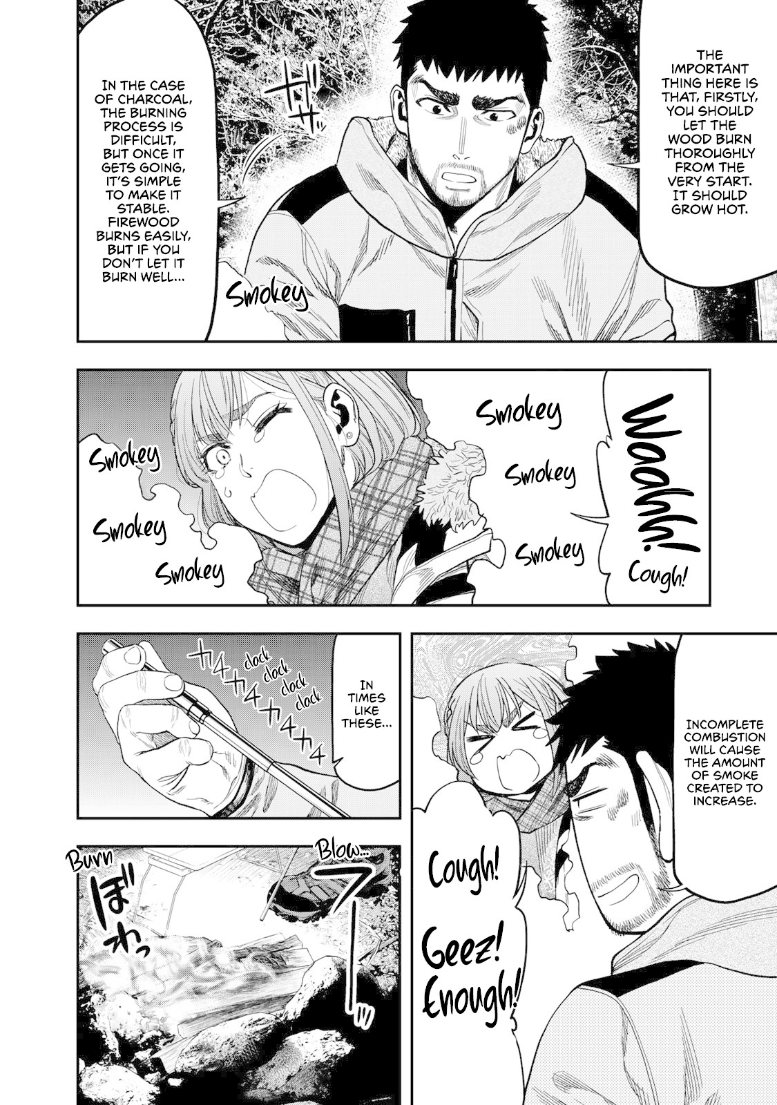 Futari Solo Camp Chapter 9 page 6 - Chapter 9: Skewer Festival