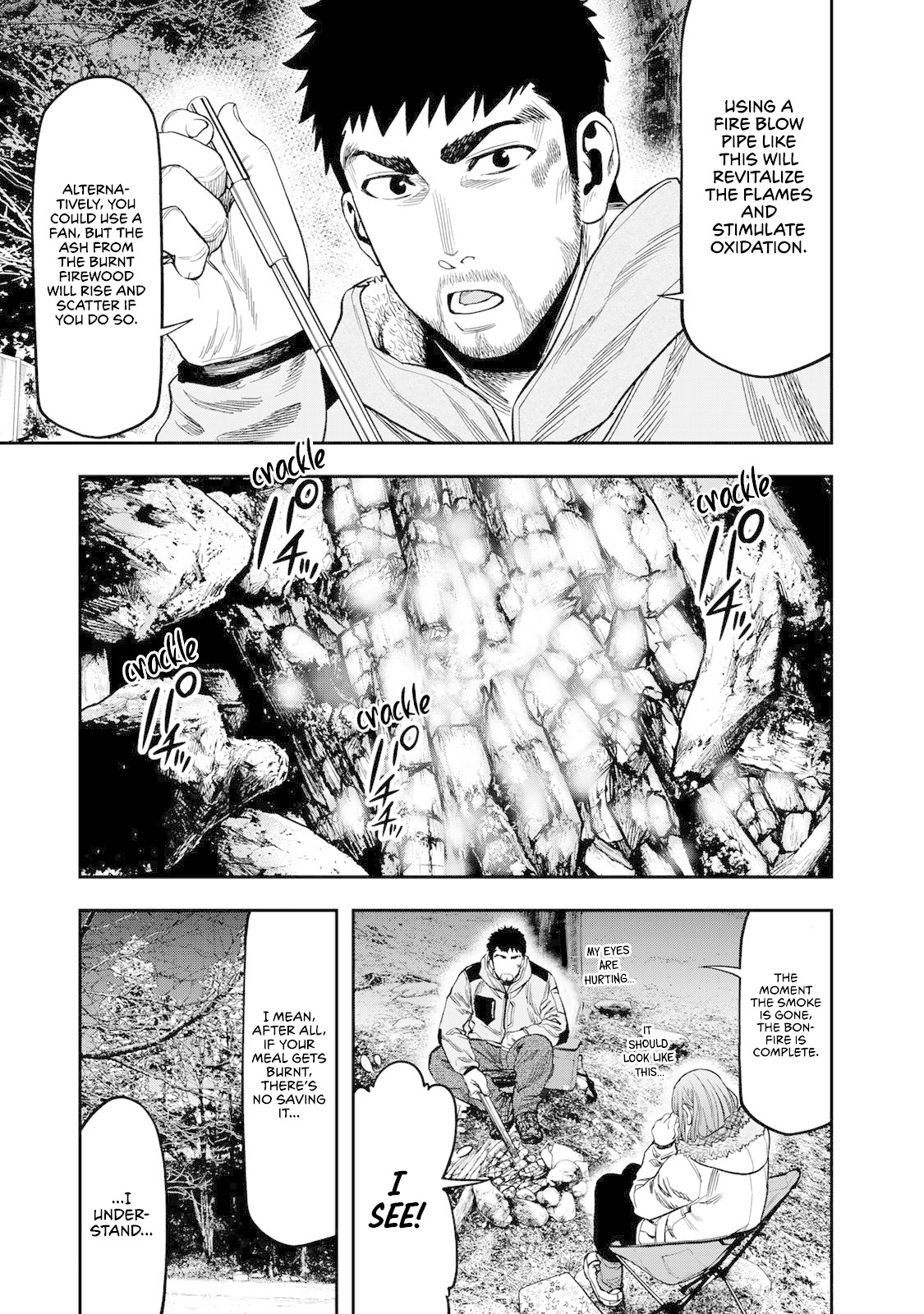 Futari Solo Camp Chapter 9 page 7 - Chapter 9: Skewer Festival