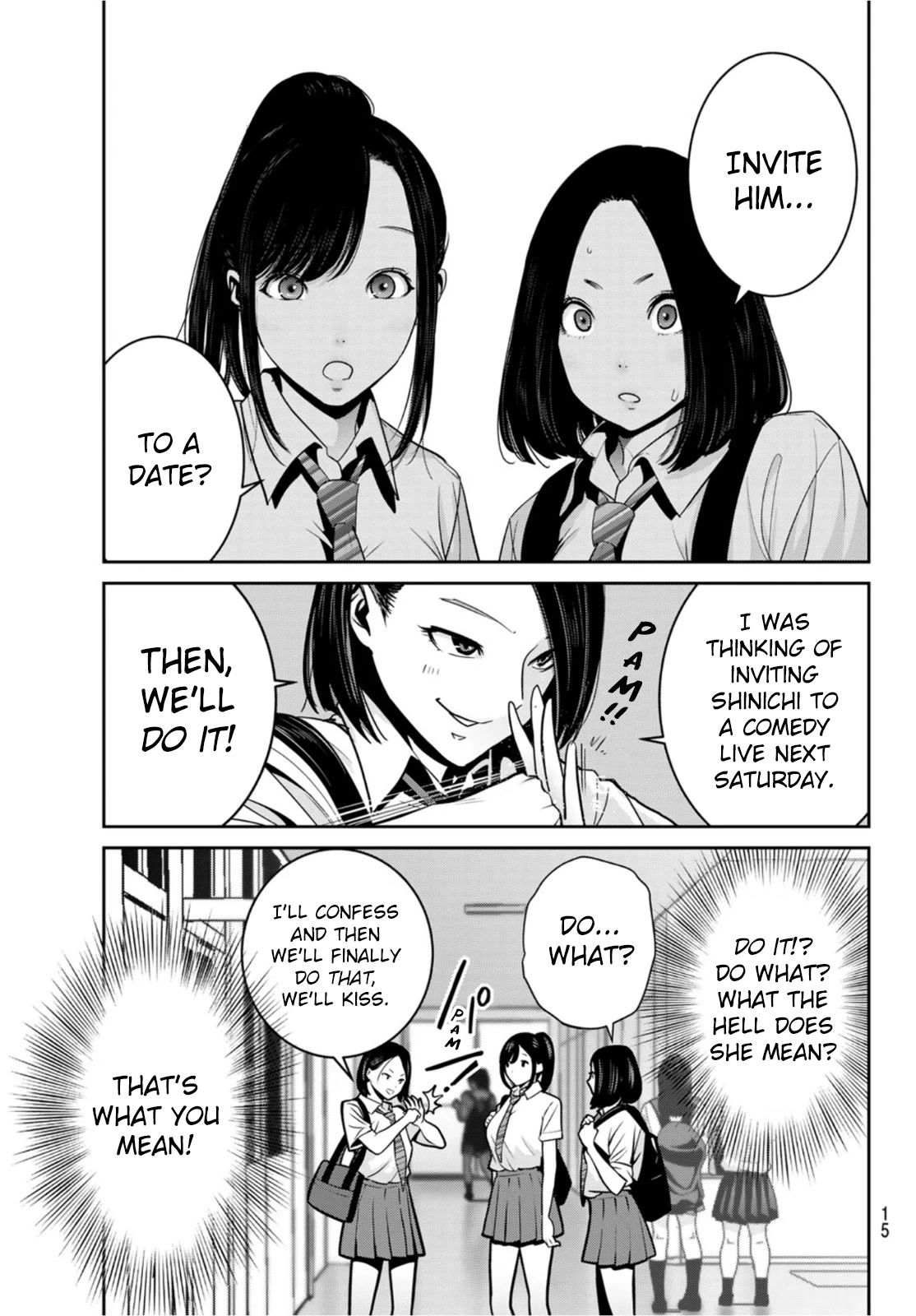 Futari Switch Chapter 7 page 12 - Chapter 7: Green Peas, Pecorino and Soft Boiled Eggs.