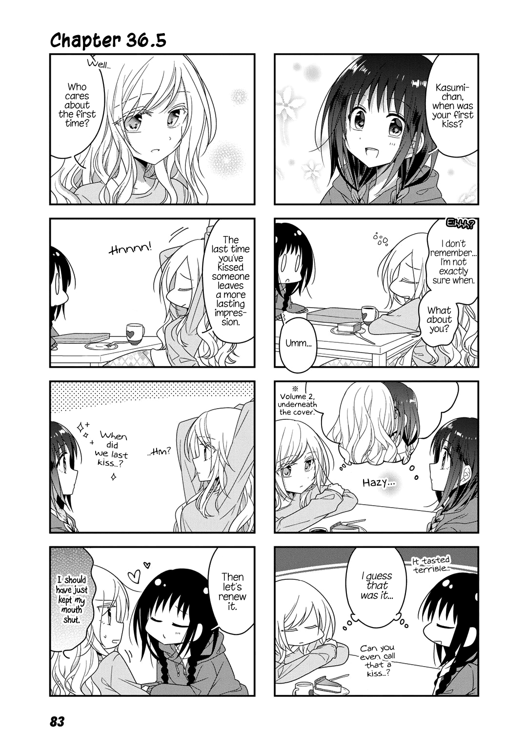 Futaribeya Chapter 36.5 page 17 - Chapter 36.5: Bonus 1: A Souvenir and a Kiss
