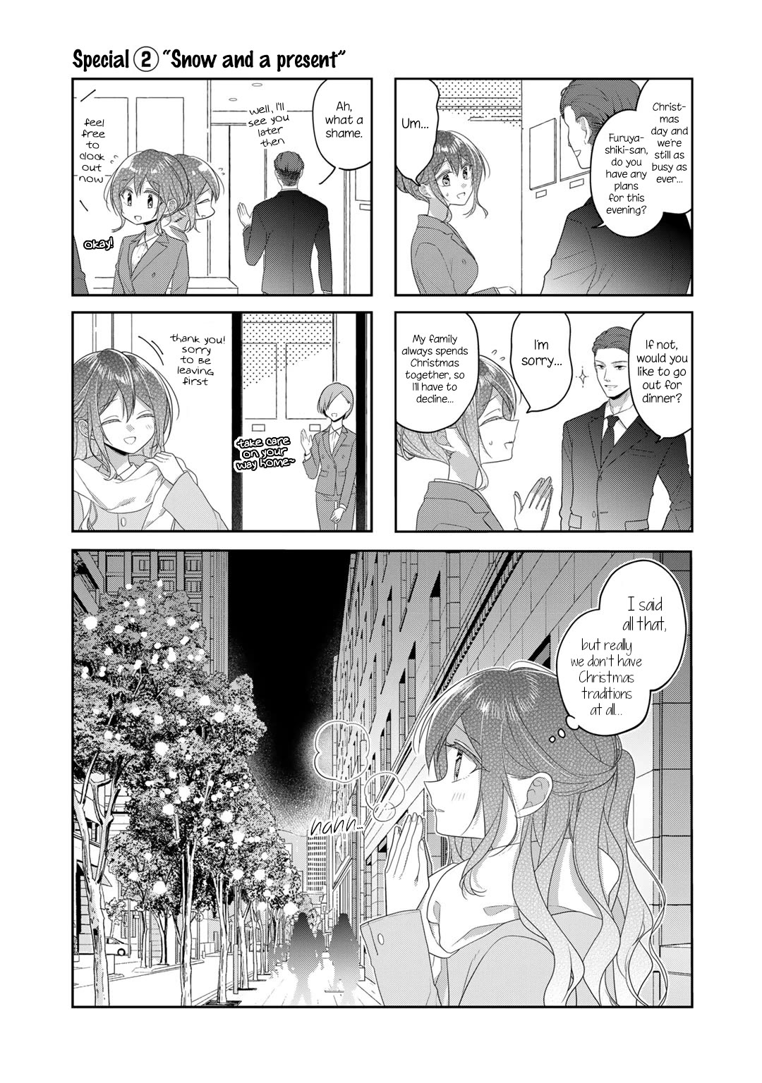 Futaribeya Chapter 76.3 page 1 - Chapter 76.3: Special 2: Snow and a present