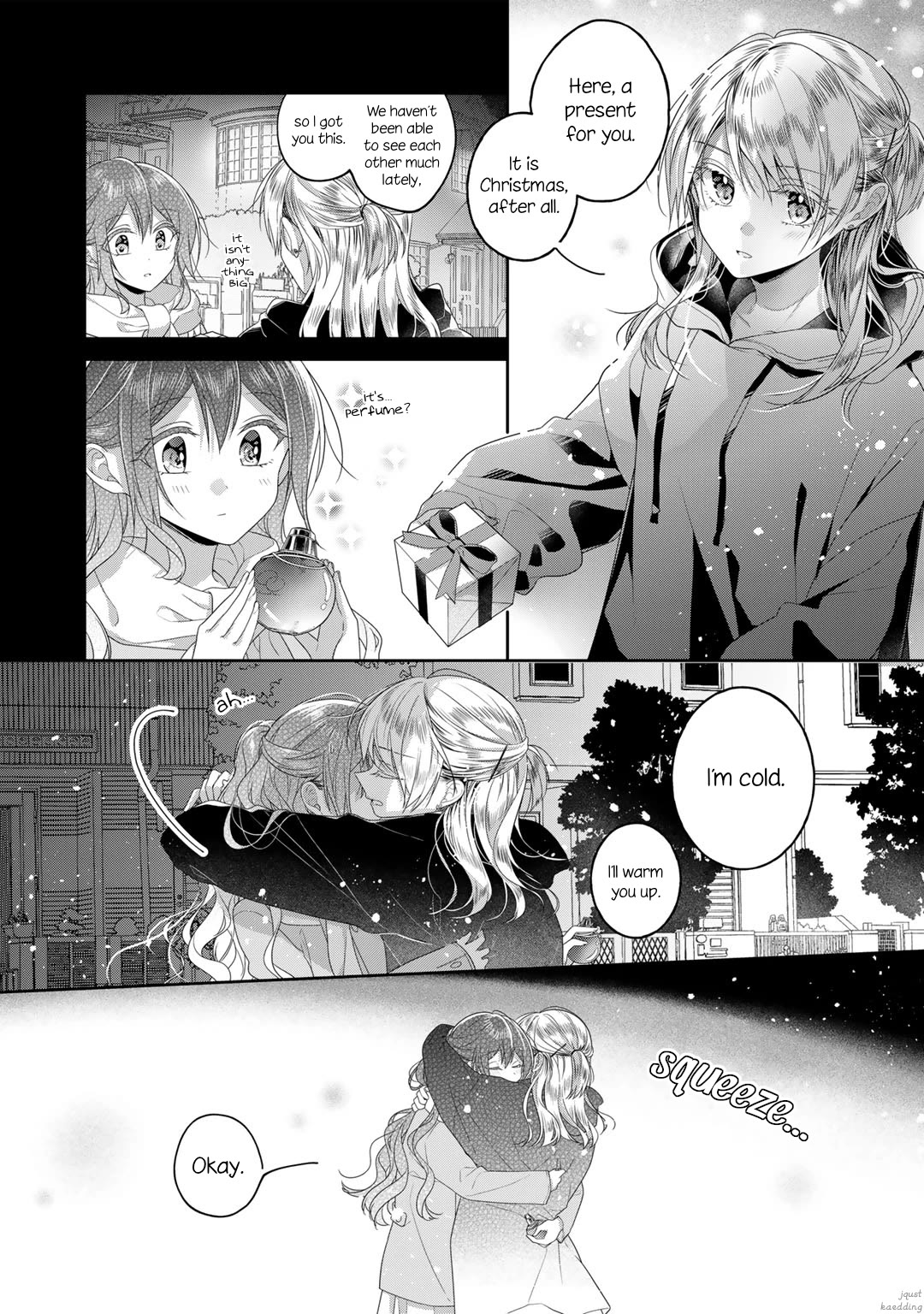 Futaribeya Chapter 76.3 page 10 - Chapter 76.3: Special 2: Snow and a present