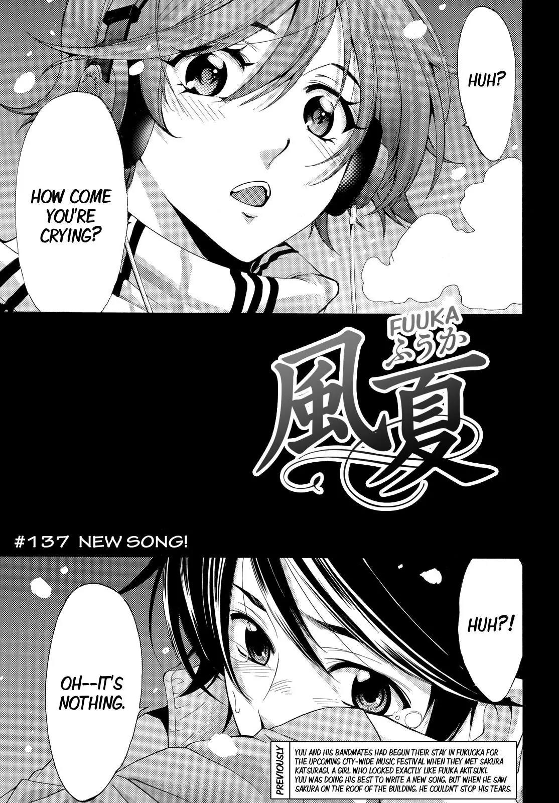 Fuuka Chapter 137 page 1 - Chapter 137: New Song!