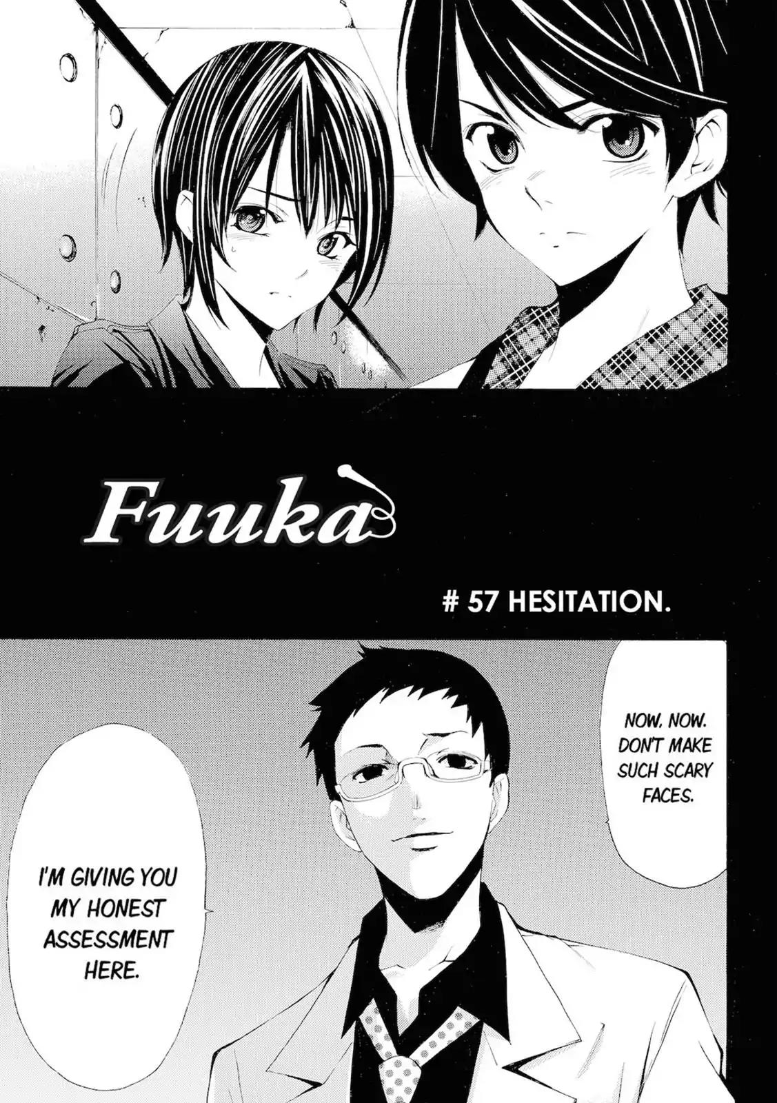 Fuuka Chapter 57 page 1 - Chapter 57: Hesitation.