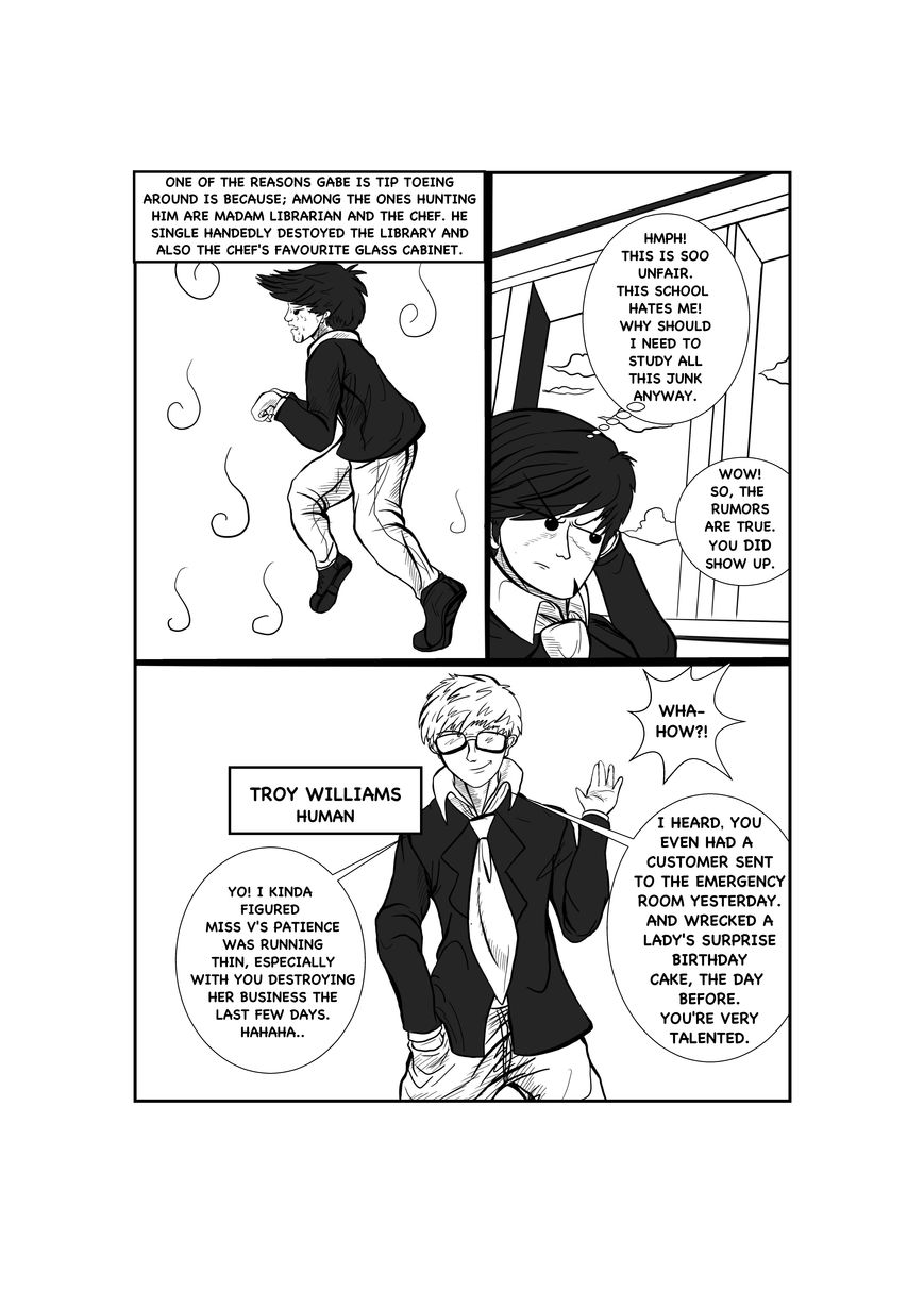 Gabriel The Legend Chapter 1 page 14 - Chapter 1 : Gabriel, The WALKING DISASTER!
