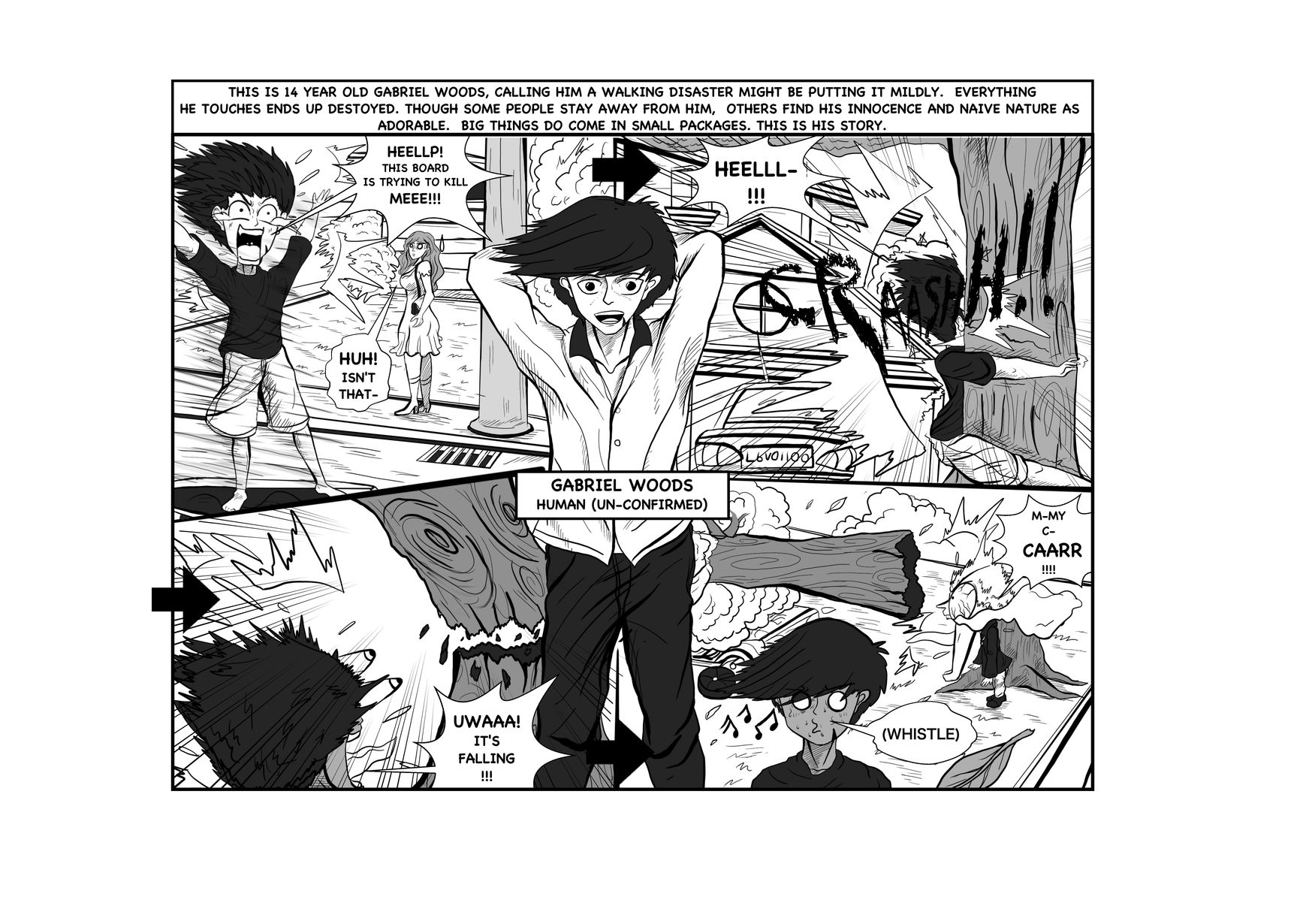 Gabriel The Legend Chapter 1 page 6 - Chapter 1 : Gabriel, The WALKING DISASTER!