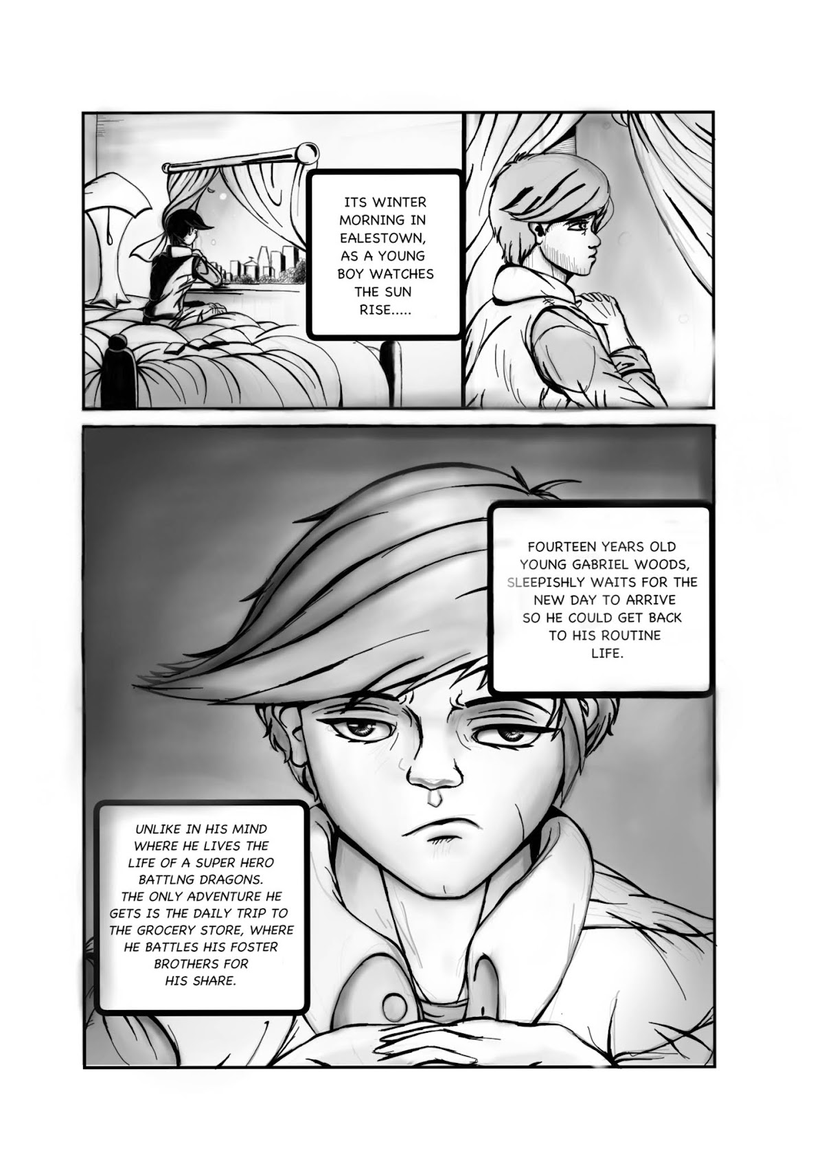GABRIEL Chapter 1 page 6 - Chapter 1: THE FIRST DAY (REMASTERED)