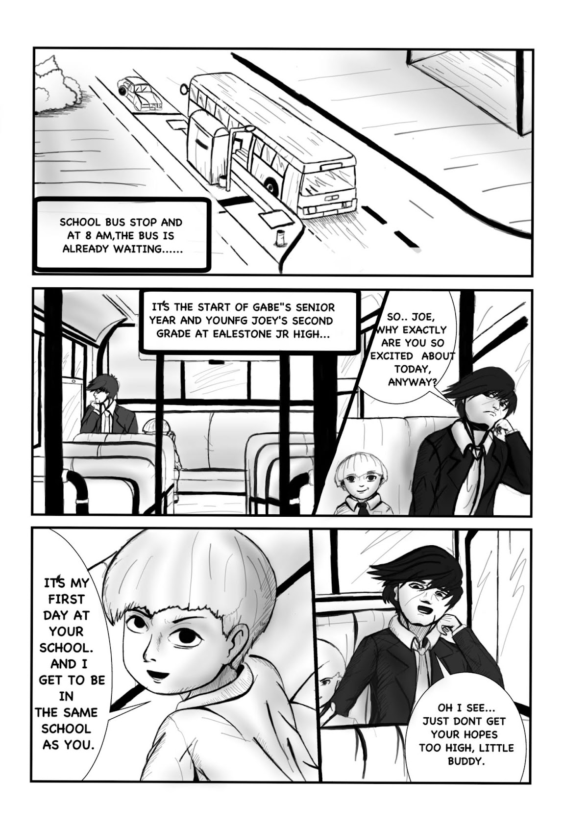 GABRIEL Chapter 1 page 9 - Chapter 1: THE FIRST DAY (REMASTERED)