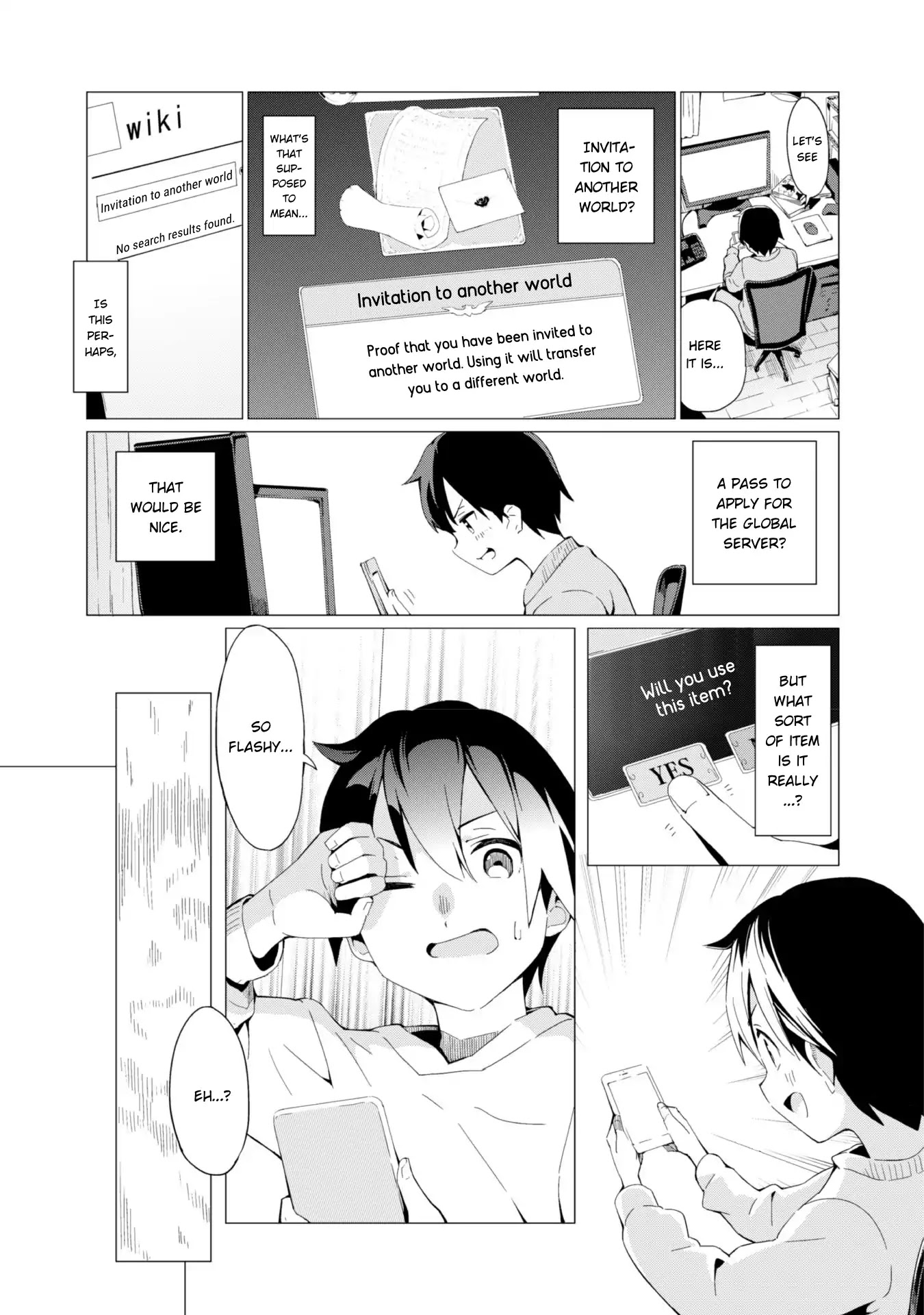 Gacha wo Mawashite Nakama wo Fuyasu: Saikyou no Bishoujo Gundan wo Tsukuriagero Chapter 1 page 10 - Chapter 1: Invitation Card to Another World