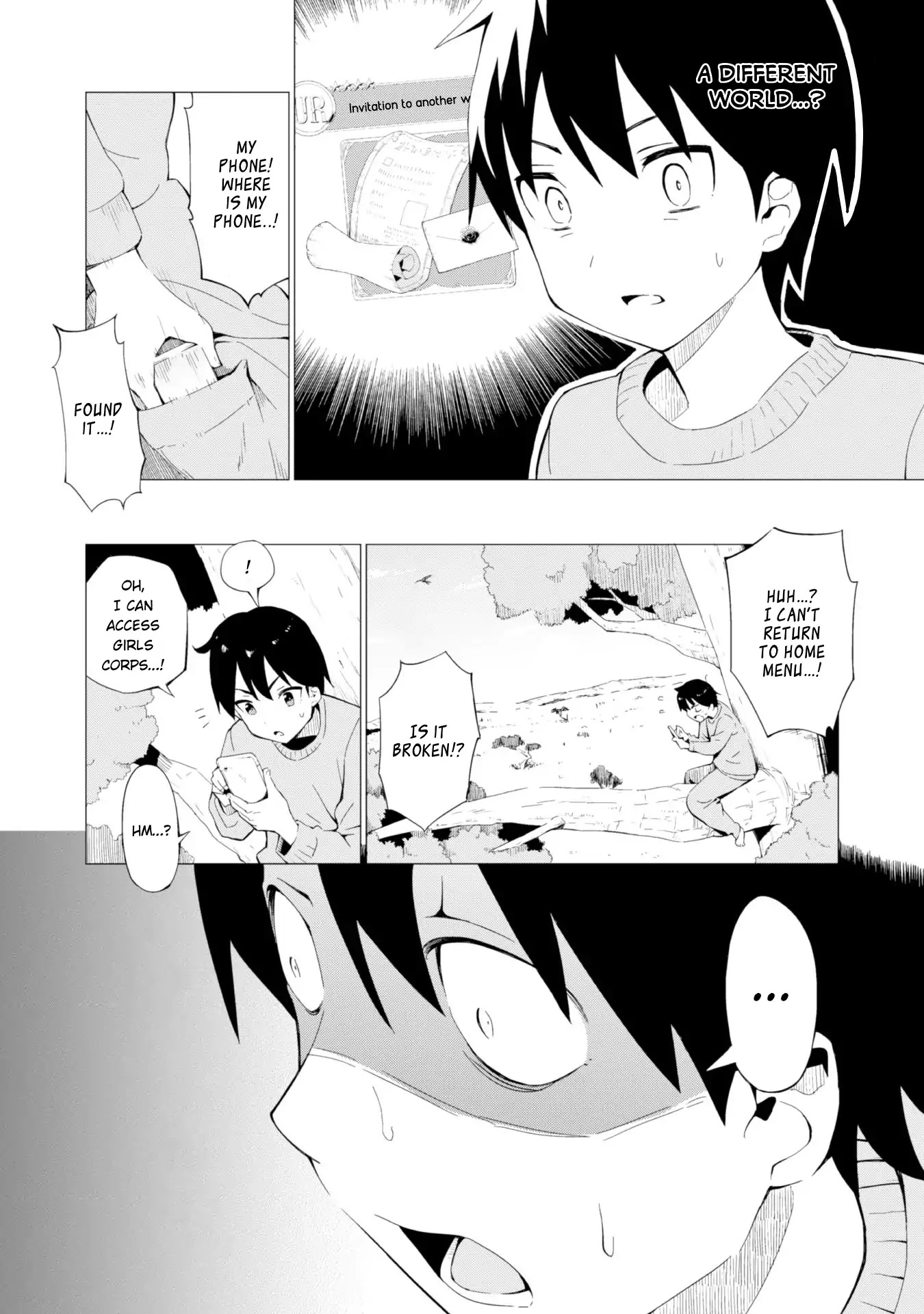 Gacha wo Mawashite Nakama wo Fuyasu: Saikyou no Bishoujo Gundan wo Tsukuriagero Chapter 1 page 16 - Chapter 1: Invitation Card to Another World