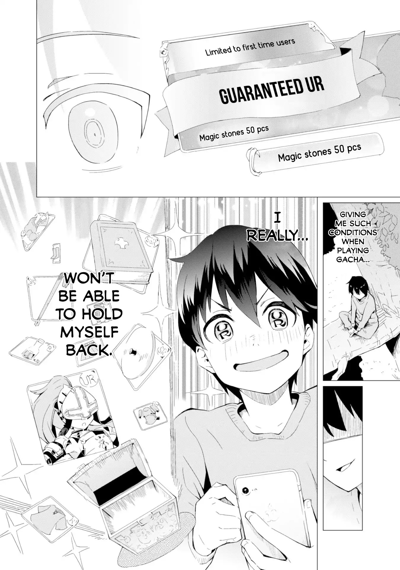 Gacha wo Mawashite Nakama wo Fuyasu: Saikyou no Bishoujo Gundan wo Tsukuriagero Chapter 1 page 18 - Chapter 1: Invitation Card to Another World