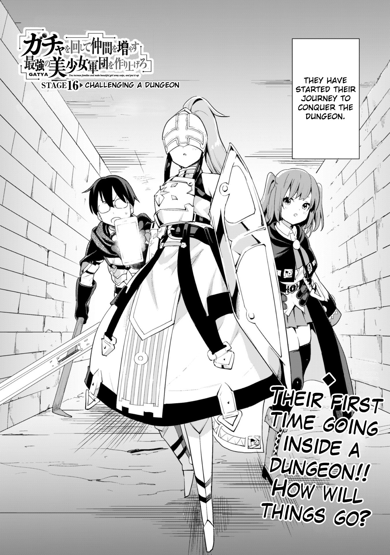 Gacha wo Mawashite Nakama wo Fuyasu: Saikyou no Bishoujo Gundan wo Tsukuriagero Chapter 16 page 2 - Chapter 16: Challenging A Dungeon
