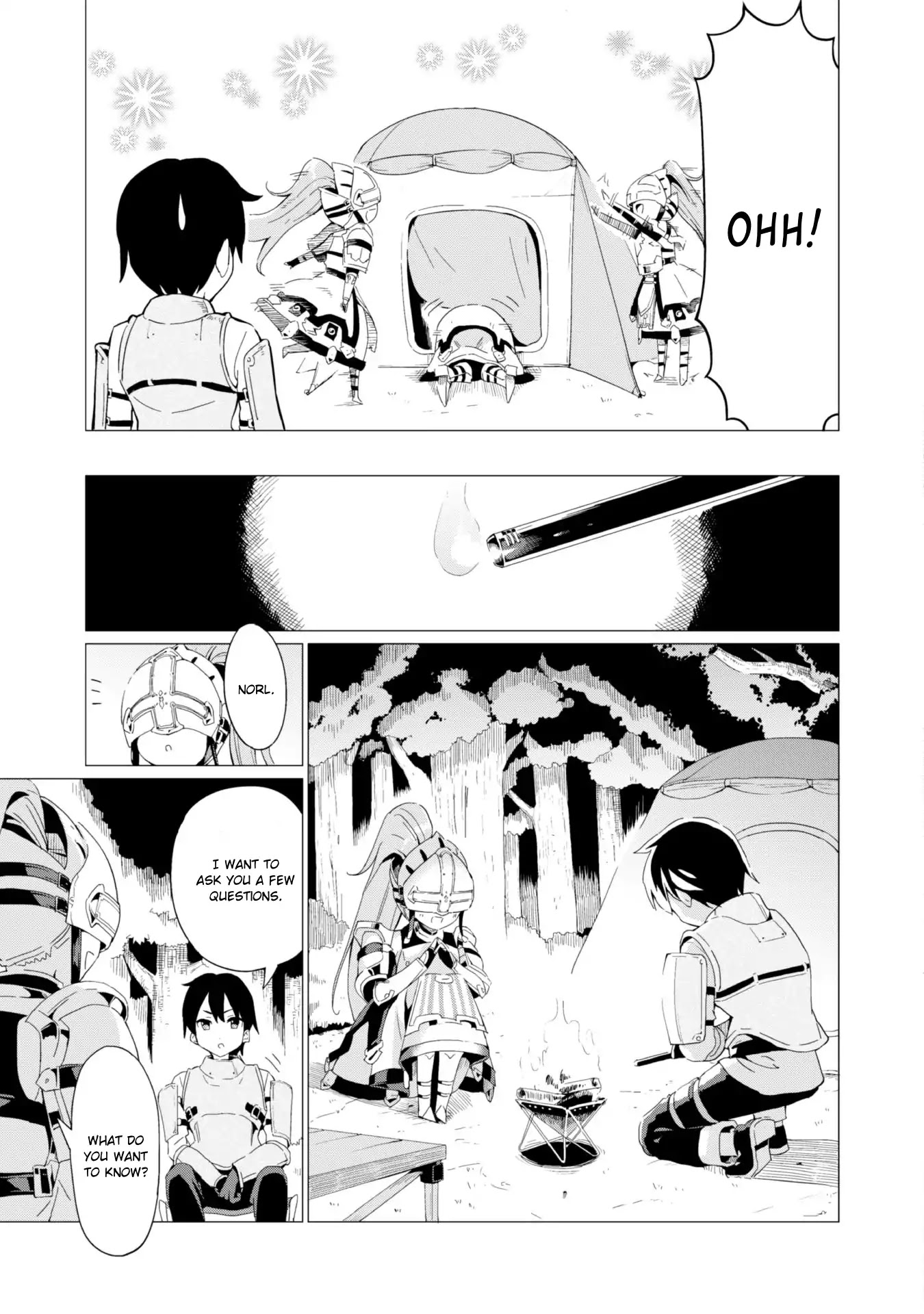 Gacha wo Mawashite Nakama wo Fuyasu: Saikyou no Bishoujo Gundan wo Tsukuriagero Chapter 2 page 3 - Chapter 2: The Knight Wearing A Helmet, Norl