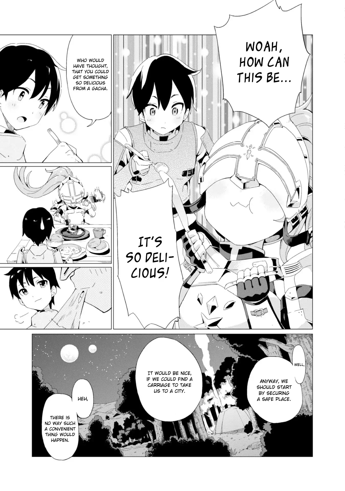 Gacha wo Mawashite Nakama wo Fuyasu: Saikyou no Bishoujo Gundan wo Tsukuriagero Chapter 2 page 9 - Chapter 2: The Knight Wearing A Helmet, Norl