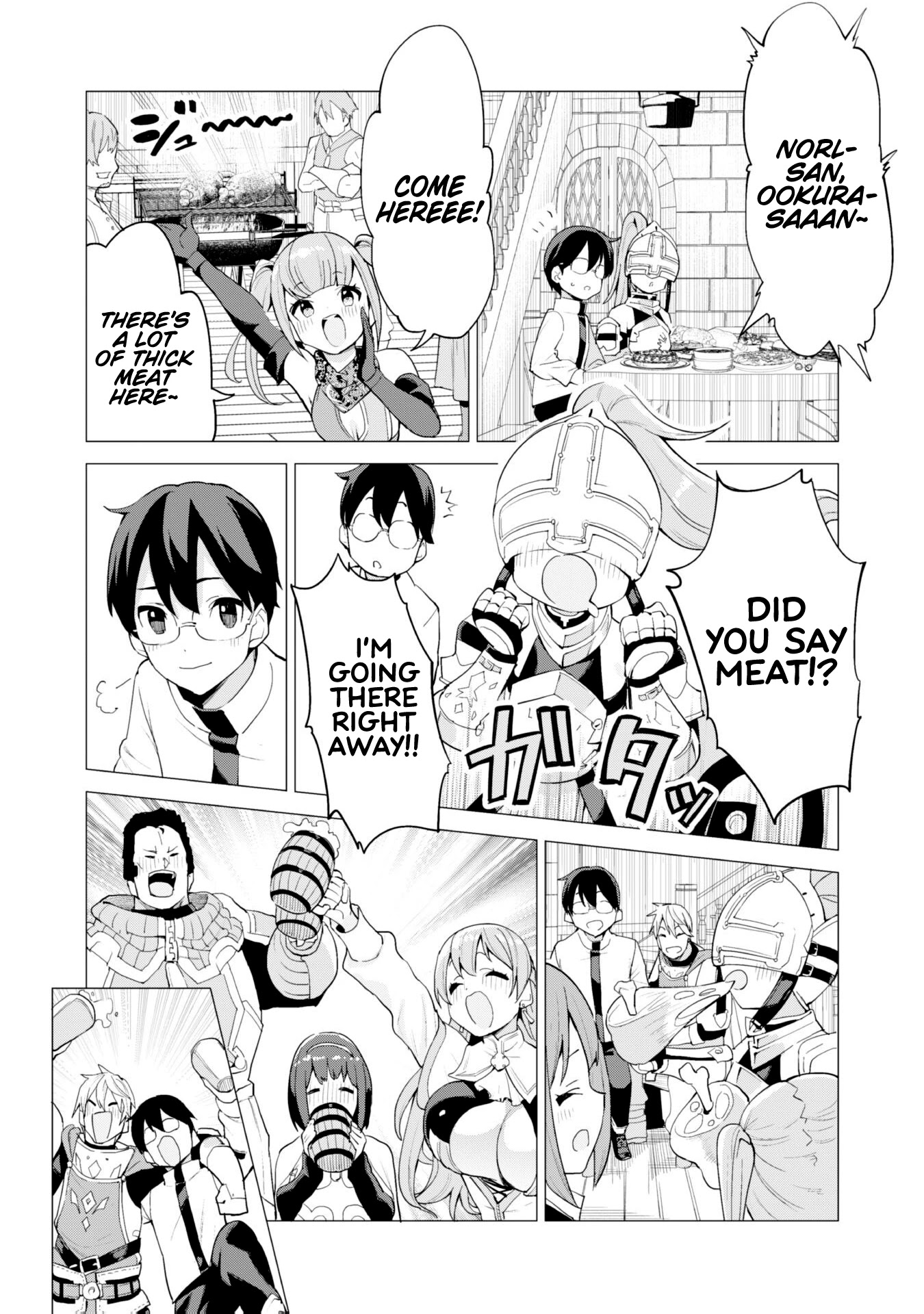 Gacha wo Mawashite Nakama wo Fuyasu: Saikyou no Bishoujo Gundan wo Tsukuriagero Chapter 26 page 15 - Chapter 26: Feast of Victory
