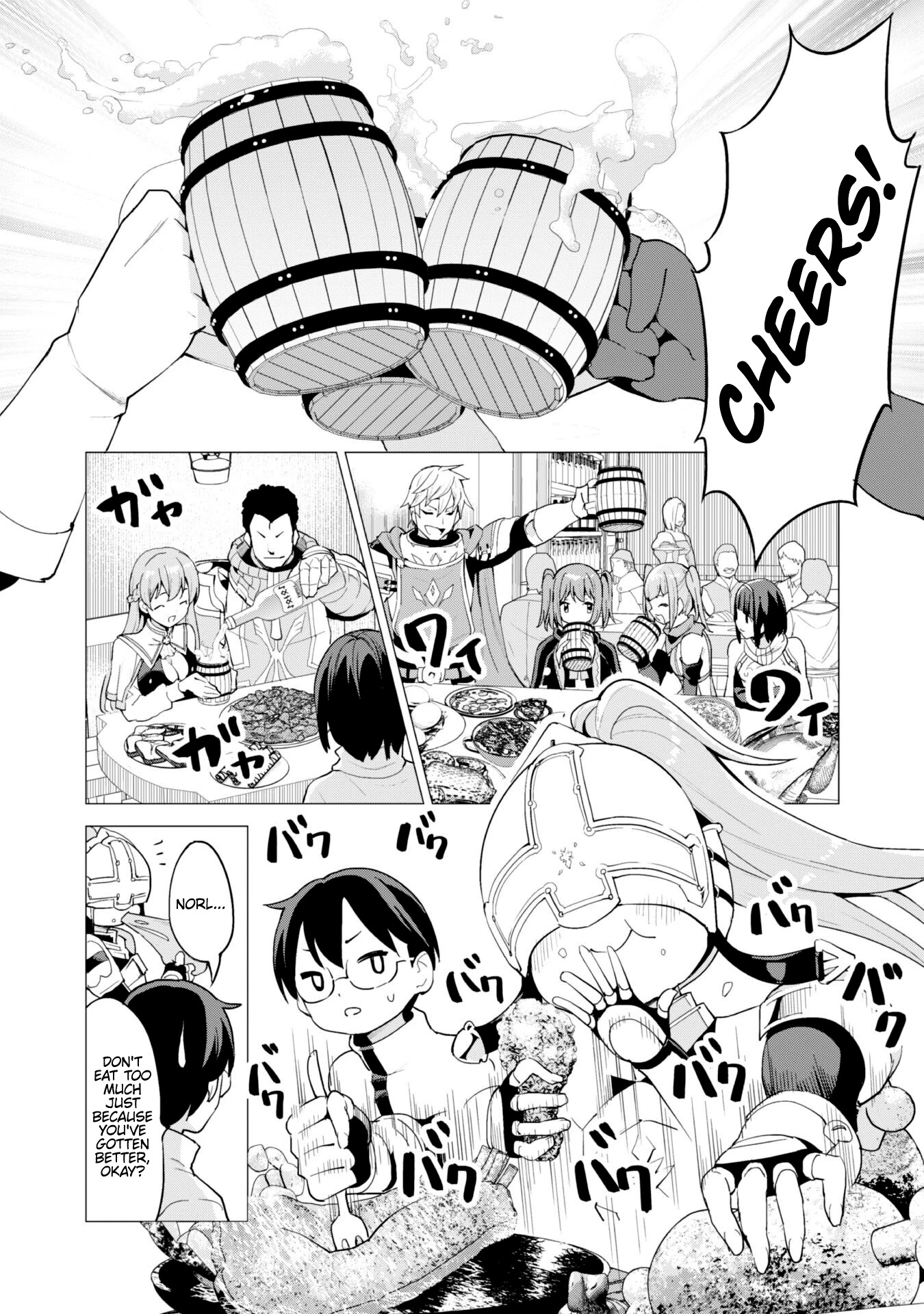 Gacha wo Mawashite Nakama wo Fuyasu: Saikyou no Bishoujo Gundan wo Tsukuriagero Chapter 26 page 7 - Chapter 26: Feast of Victory