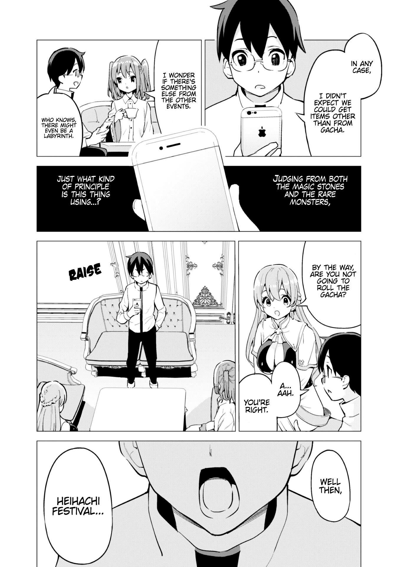 Gacha wo Mawashite Nakama wo Fuyasu: Saikyou no Bishoujo Gundan wo Tsukuriagero Chapter 27 page 4 - Chapter 27: New Objective
