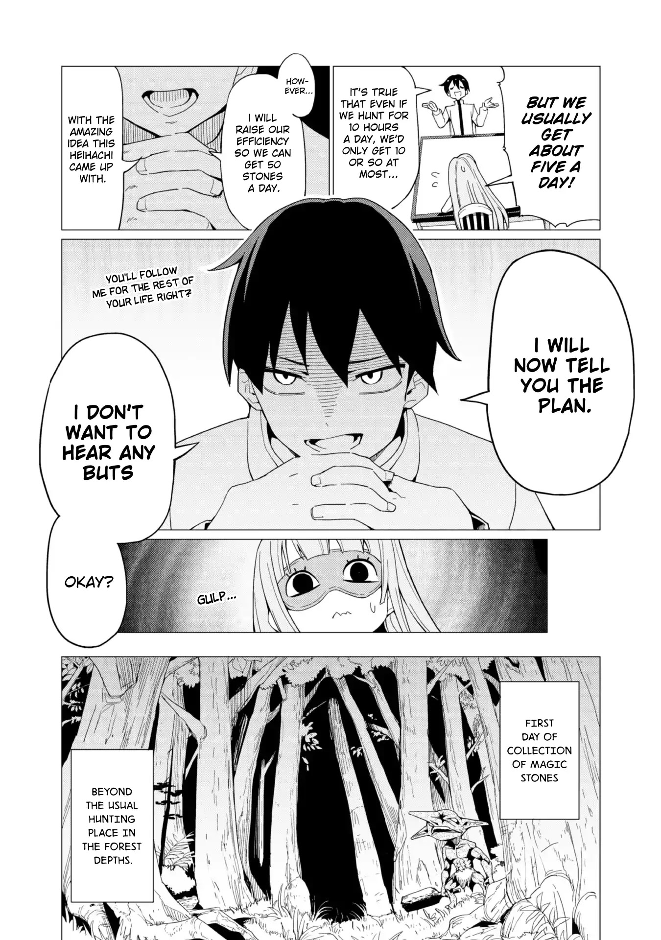 Gacha wo Mawashite Nakama wo Fuyasu: Saikyou no Bishoujo Gundan wo Tsukuriagero Chapter 5 page 15 - Chapter 5: Magic Stone's Hellish Marathon