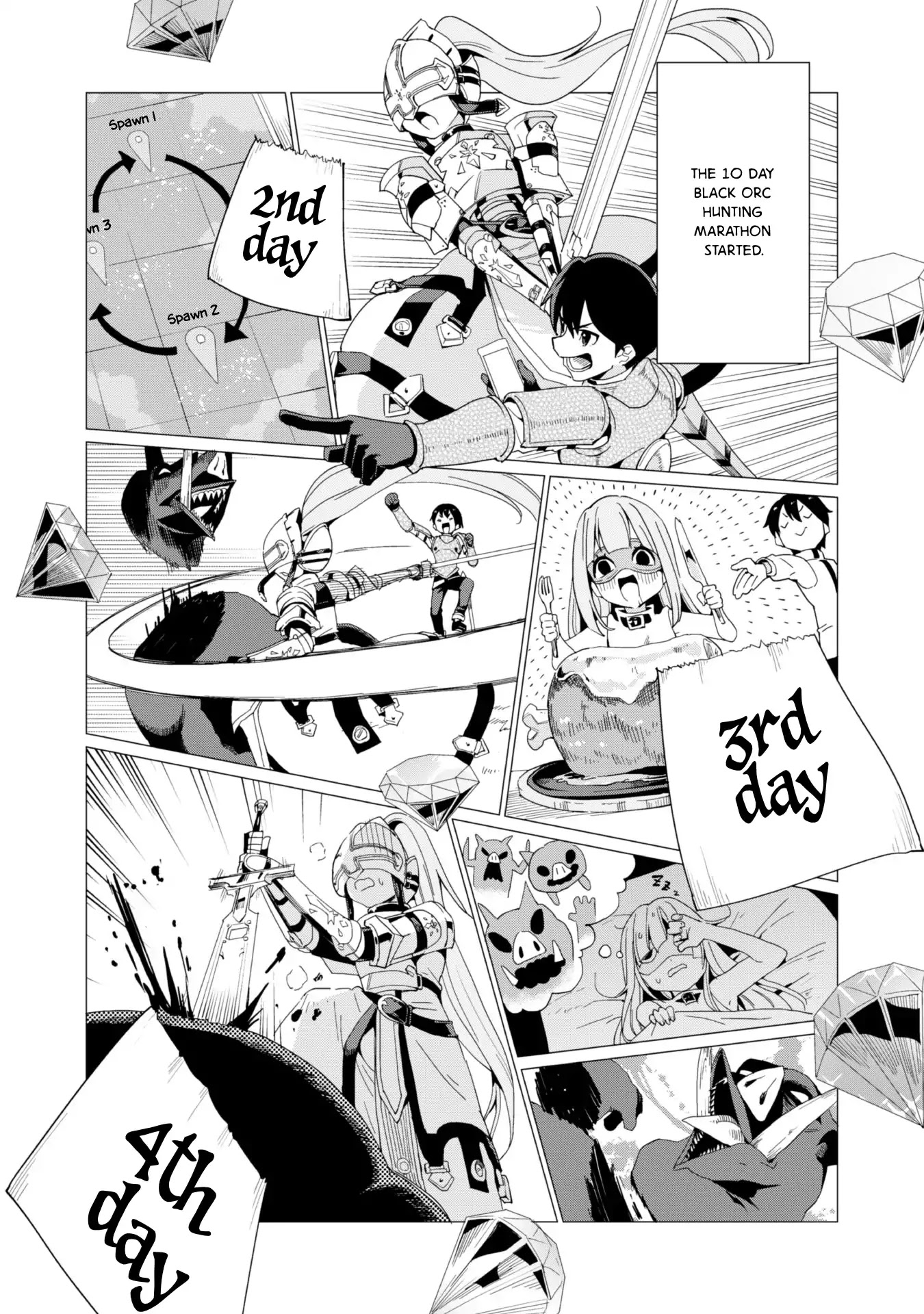 Gacha wo Mawashite Nakama wo Fuyasu: Saikyou no Bishoujo Gundan wo Tsukuriagero Chapter 5 page 19 - Chapter 5: Magic Stone's Hellish Marathon
