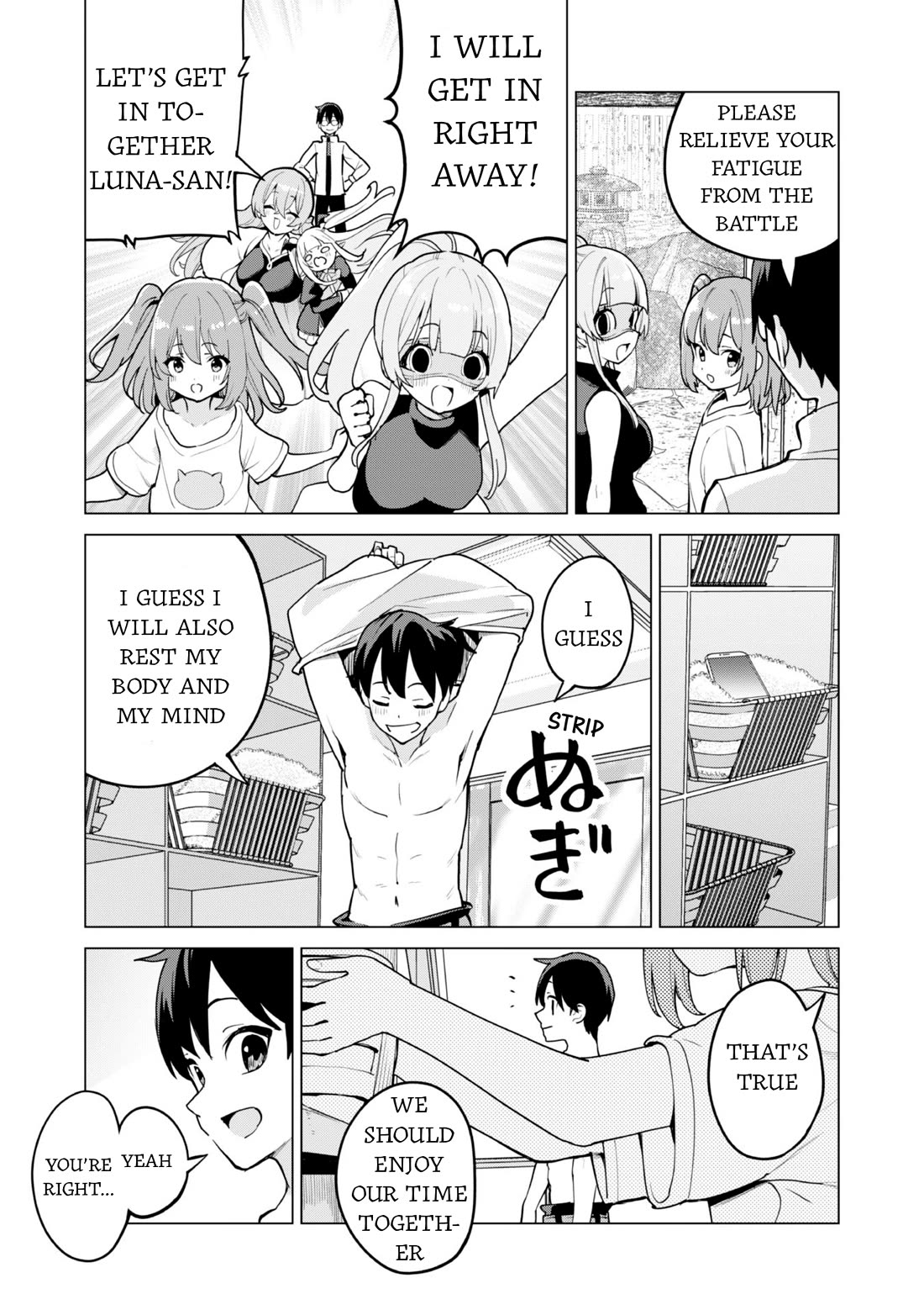 Gacha wo Mawashite Nakama wo Fuyasu: Saikyou no Bishoujo Gundan wo Tsukuriagero Chapter 64 page 11 - Chapter 64: Healing Bath