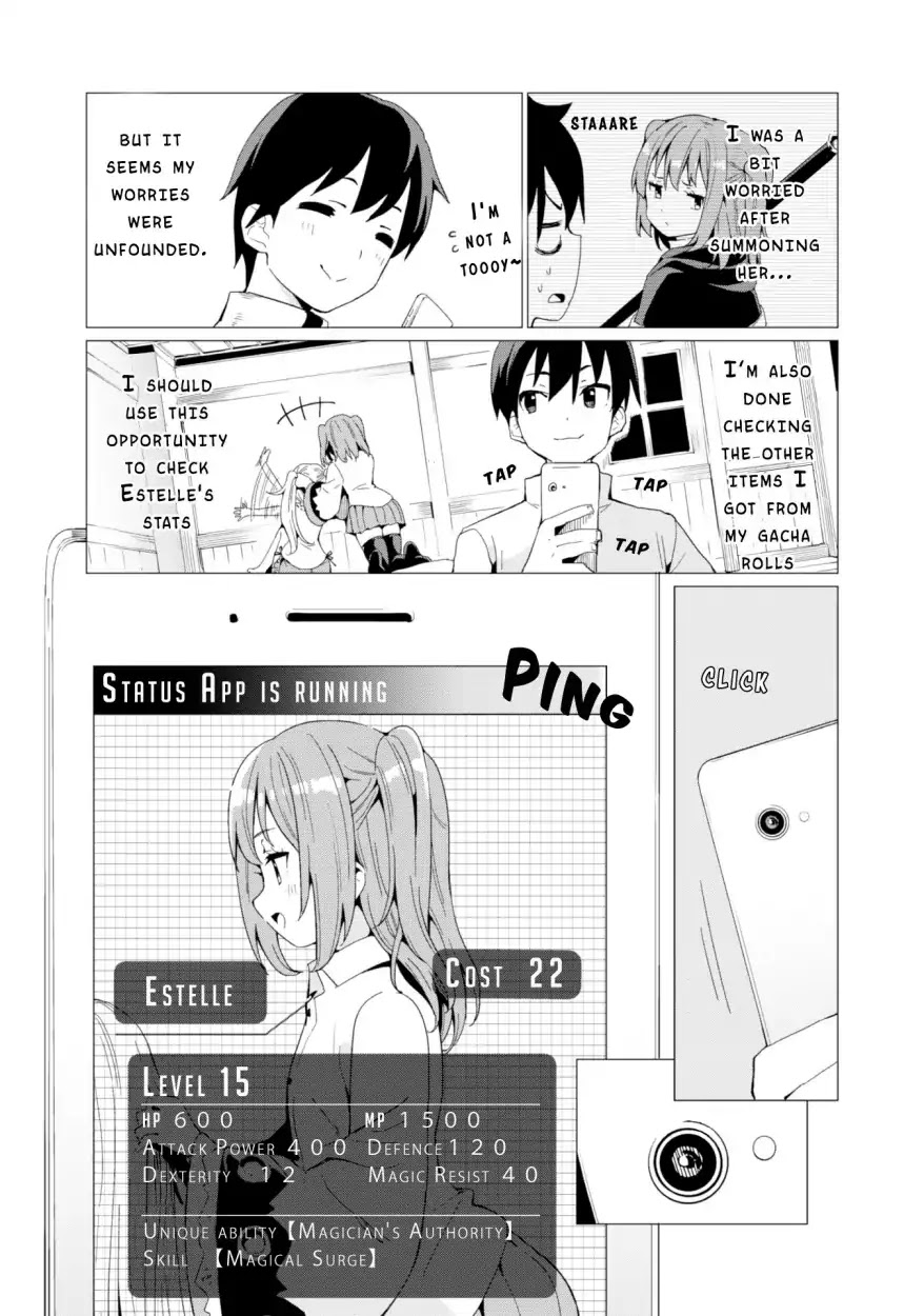 Gacha wo Mawashite Nakama wo Fuyasu: Saikyou no Bishoujo Gundan wo Tsukuriagero Chapter 7 page 8 - Chapter 7: The Magician Estelle