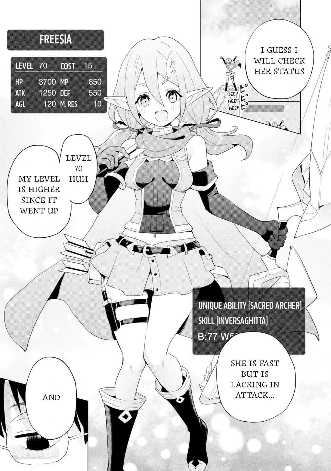 Gacha wo Mawashite Nakama wo Fuyasu: Saikyou no Bishoujo Gundan wo Tsukuriagero Chapter 76 page 4 - Chapter 76: Freesia's Skills