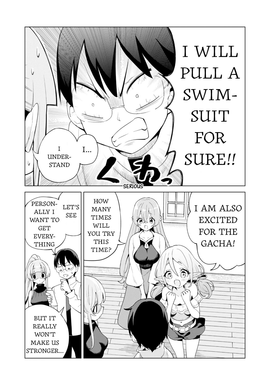 Gacha wo Mawashite Nakama wo Fuyasu: Saikyou no Bishoujo Gundan wo Tsukuriagero Chapter 80 page 4 - Chapter 80: Swimsuit Gacha