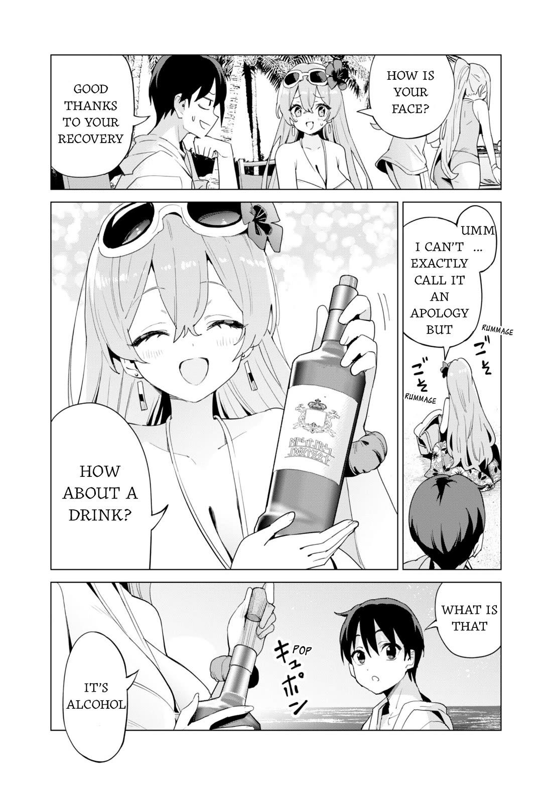 Gacha wo Mawashite Nakama wo Fuyasu: Saikyou no Bishoujo Gundan wo Tsukuriagero Chapter 81 page 19 - Chapter 81: Beach Vacation
