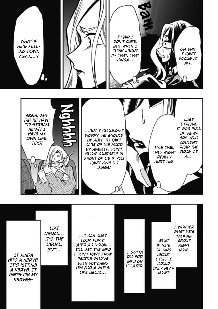 Gachi Koi Nenchakujuu: Net Haishinsha no Kanojo ni naritakute Chapter 48 page 13 - Chapter 48: Hitting a nerve