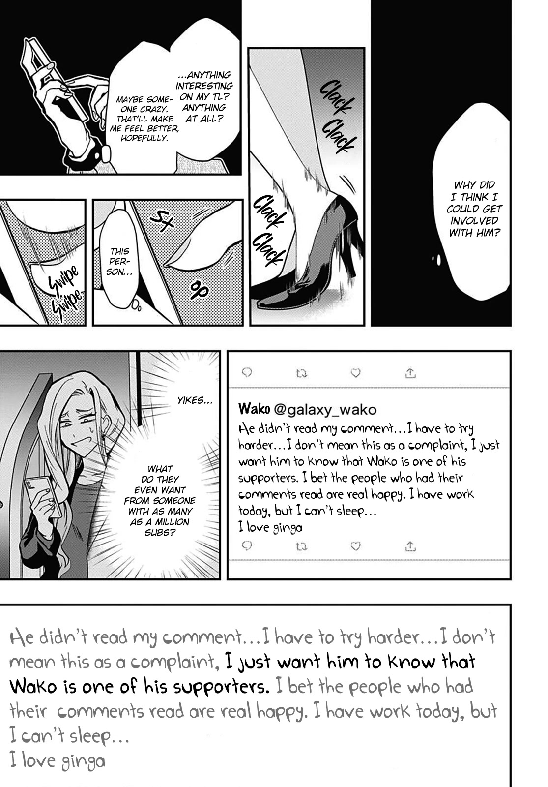 Gachi Koi Nenchakujuu: Net Haishinsha no Kanojo ni naritakute Chapter 50 page 5 - Chapter 50: One of his supporters