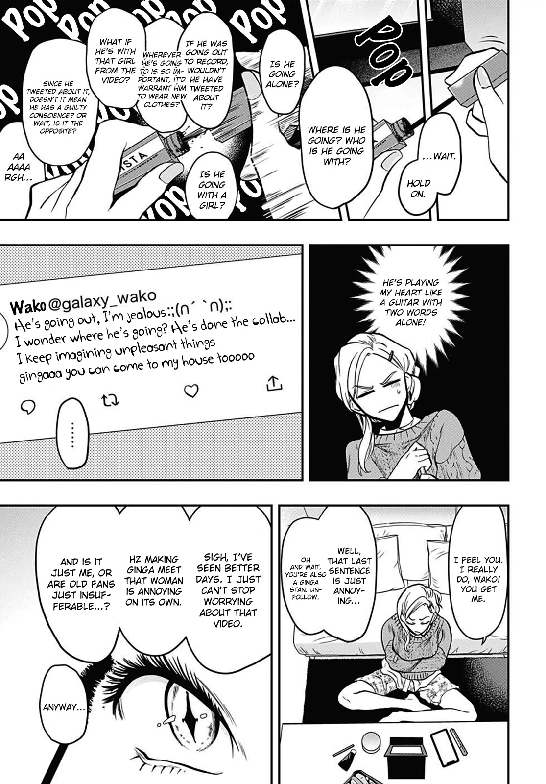 Gachi Koi Nenchakujuu: Net Haishinsha no Kanojo ni naritakute Chapter 55 page 9 - Chapter 55: I want him to know