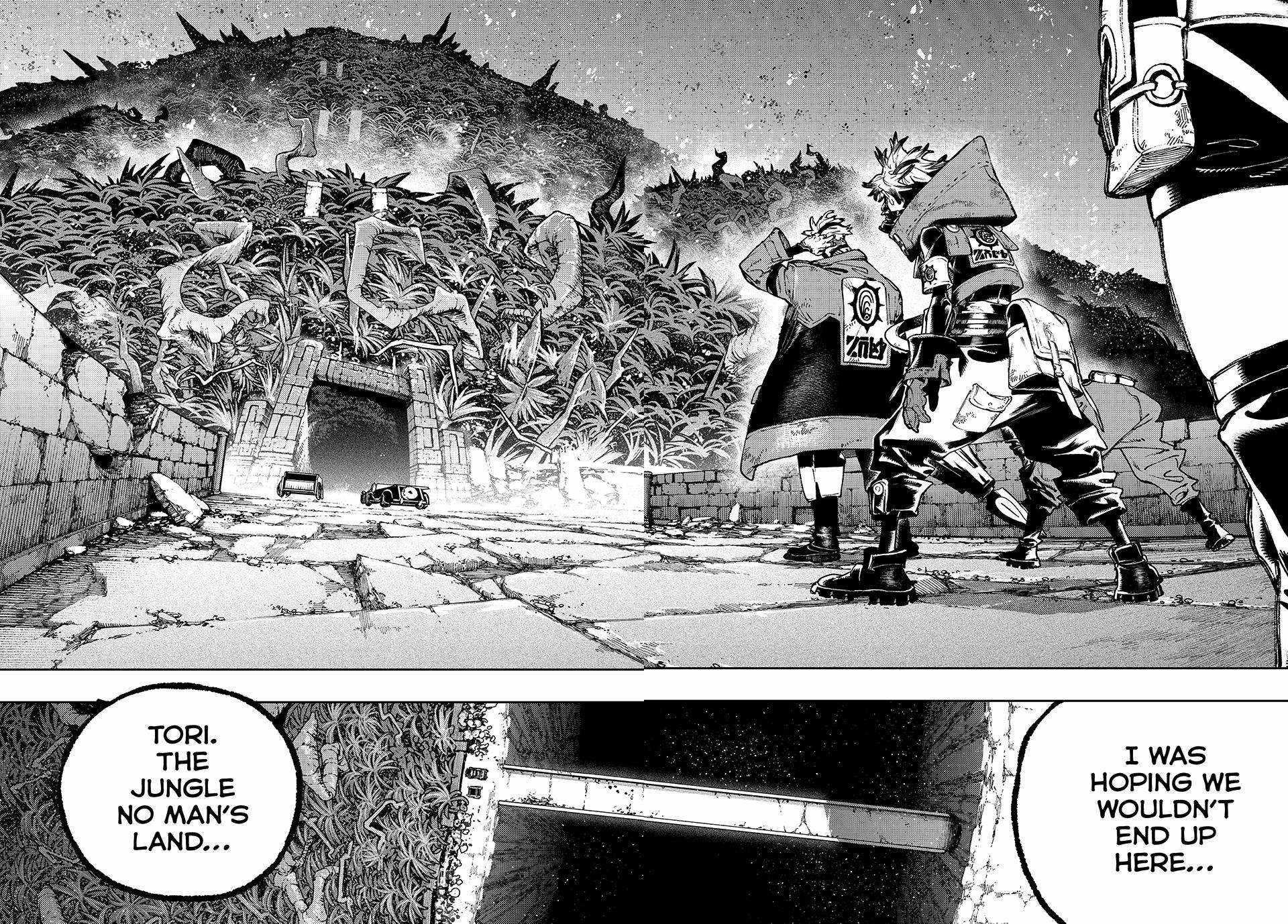 Gachiakuta Chapter 100 page 6 - Chapter 100: Tori: The Jungle No Man's Land