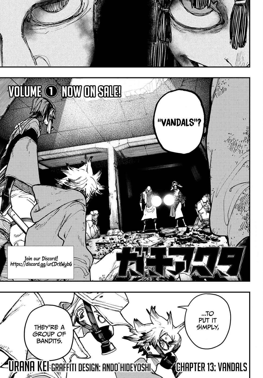 Gachiakuta Chapter 13 page 1 - Chapter 13: Raiders