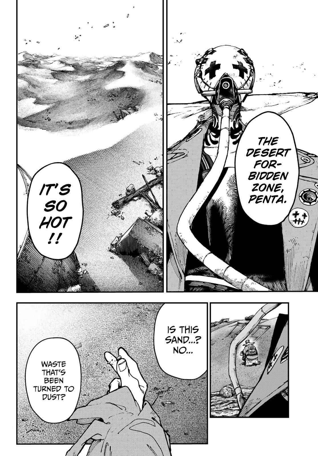 Gachiakuta Chapter 29 page 13 - Chapter 29: Penta: The Desert No Man's Land