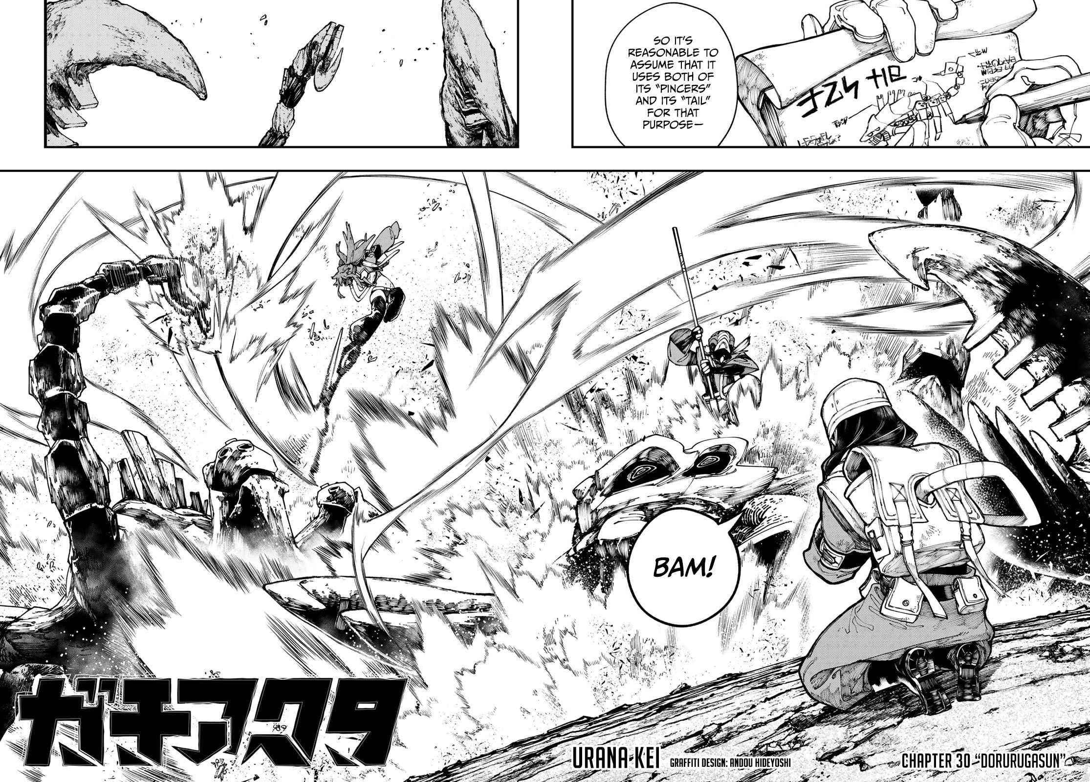 Gachiakuta Chapter 30 page 2 - Chapter 30: Penta: Vwhrrr Ka-Sniff