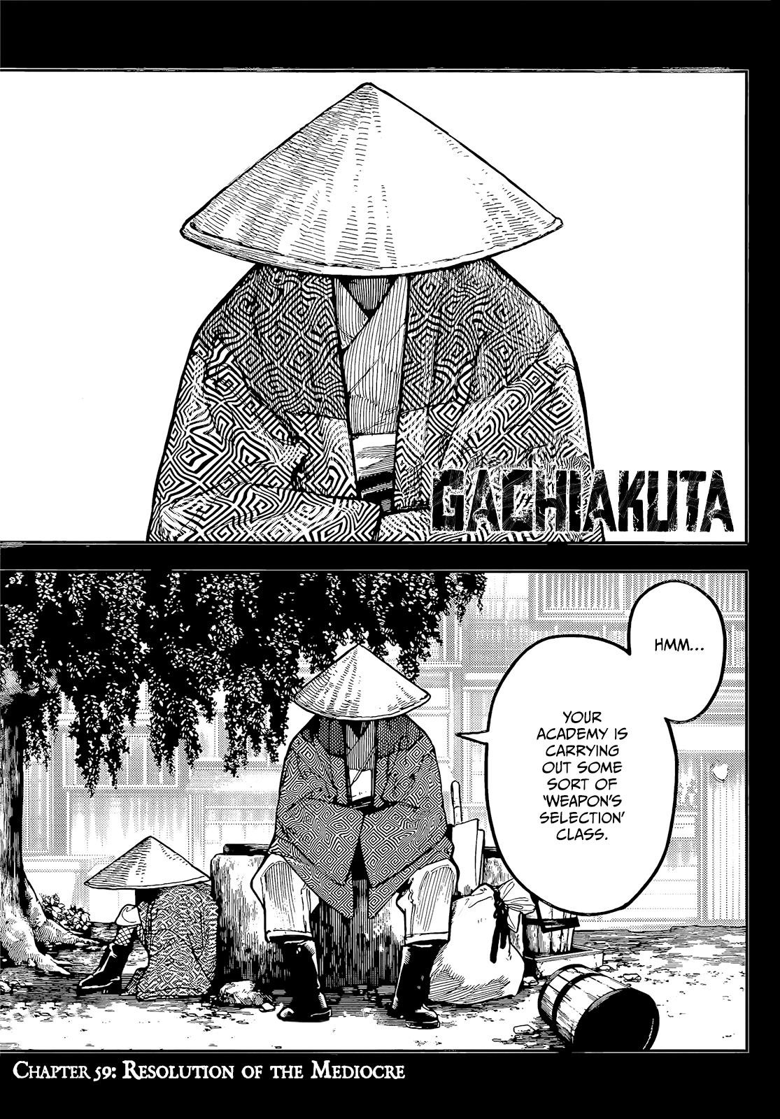 Gachiakuta Chapter 59 page 1 - Chapter 59: Determination of an Average Joe