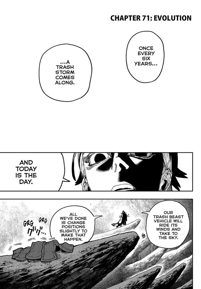 Gachiakuta Chapter 71 page 1 - Chapter 71: Evolution