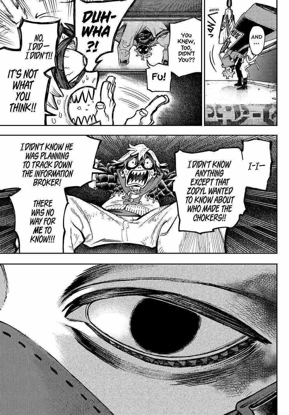 Gachiakuta Chapter 96 page 4 - Chapter 96: Three-way battle, Give or Take!