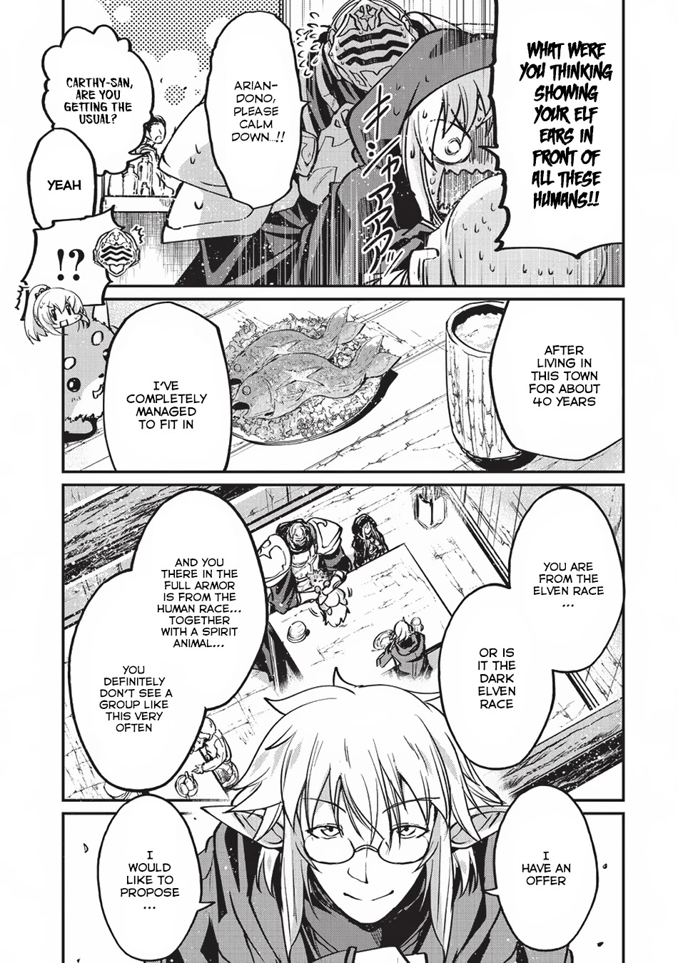 Gaikotsu Kishi-sama, Tadaima Isekai e Odekake-chuu Chapter 15 page 14 - Chapter 15: Arian Being Drunk