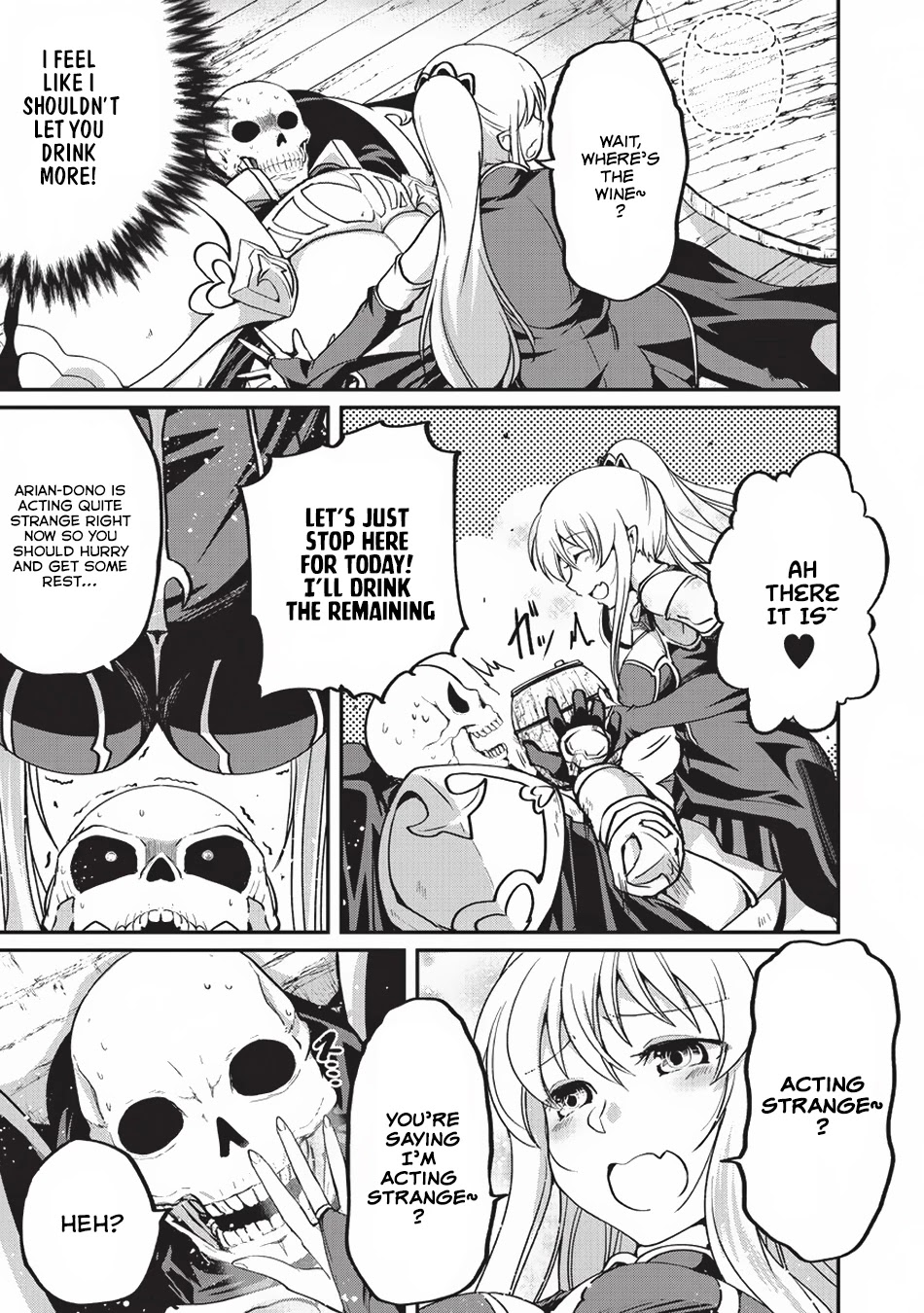 Gaikotsu Kishi-sama, Tadaima Isekai e Odekake-chuu Chapter 15 page 23 - Chapter 15: Arian Being Drunk