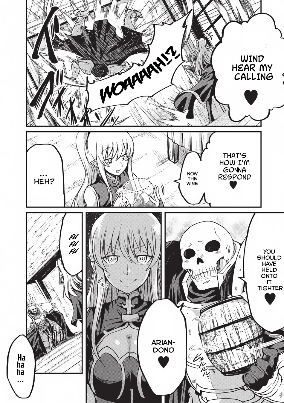Gaikotsu Kishi-sama, Tadaima Isekai e Odekake-chuu Chapter 15 page 24 - Chapter 15: Arian Being Drunk