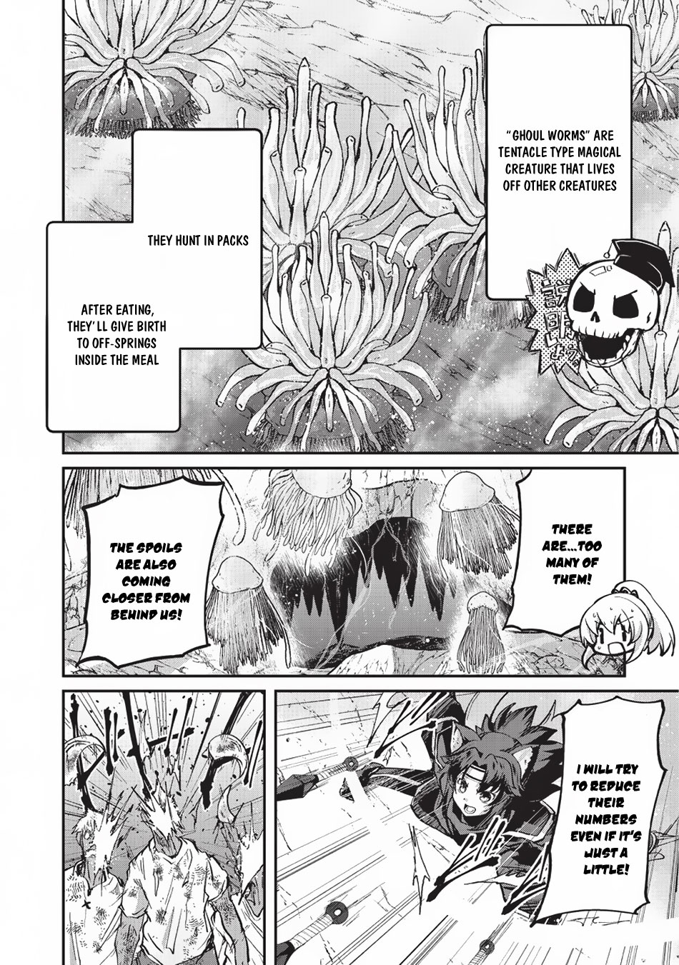 Gaikotsu Kishi-sama, Tadaima Isekai e Odekake-chuu Chapter 22.1 page 5 - Chapter 22.1: Crawling Underground II